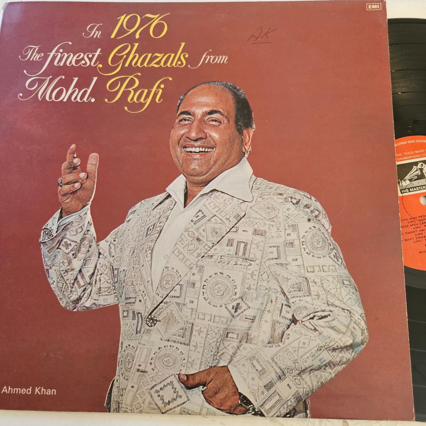 Mohammed Rafi - In 1976 The Finest Ghazals From Mohd. Rafi in near mint Pristine condition in Stereo ECSD-2755