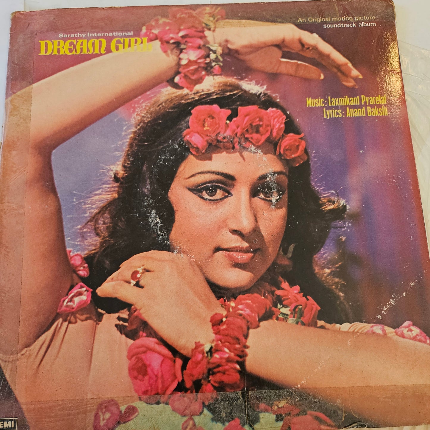 2 LPs Dharmendra's and Hema Malini  films and Music  Laxmikant Pyarelal Superhit  Dream Girl and Maa - in VG - deal