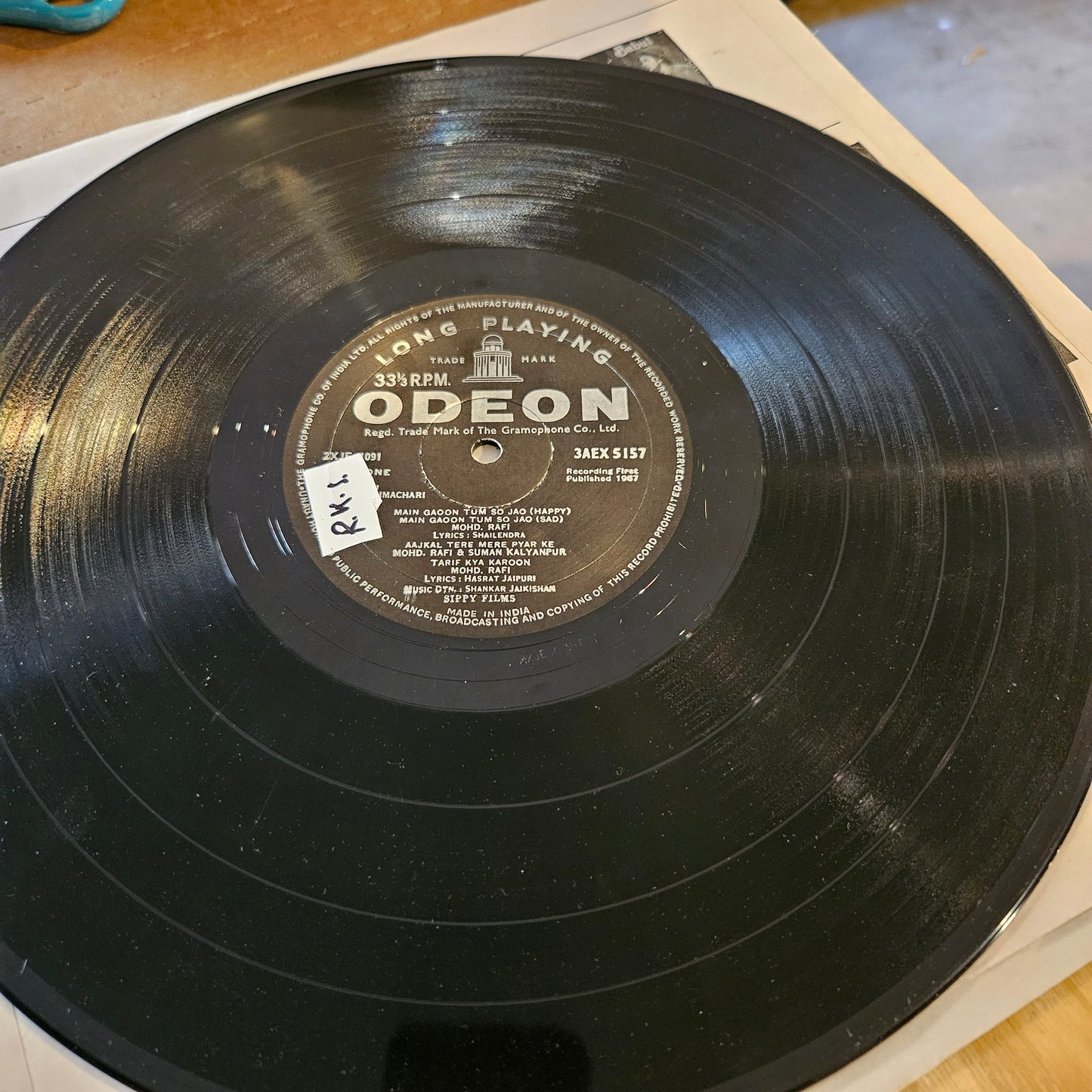 Brahmchari  - Music Shankar Jaikishan  1st Odeon pressing  Ring version in Excellent condition from original soundtrack - 3AEX-5157
