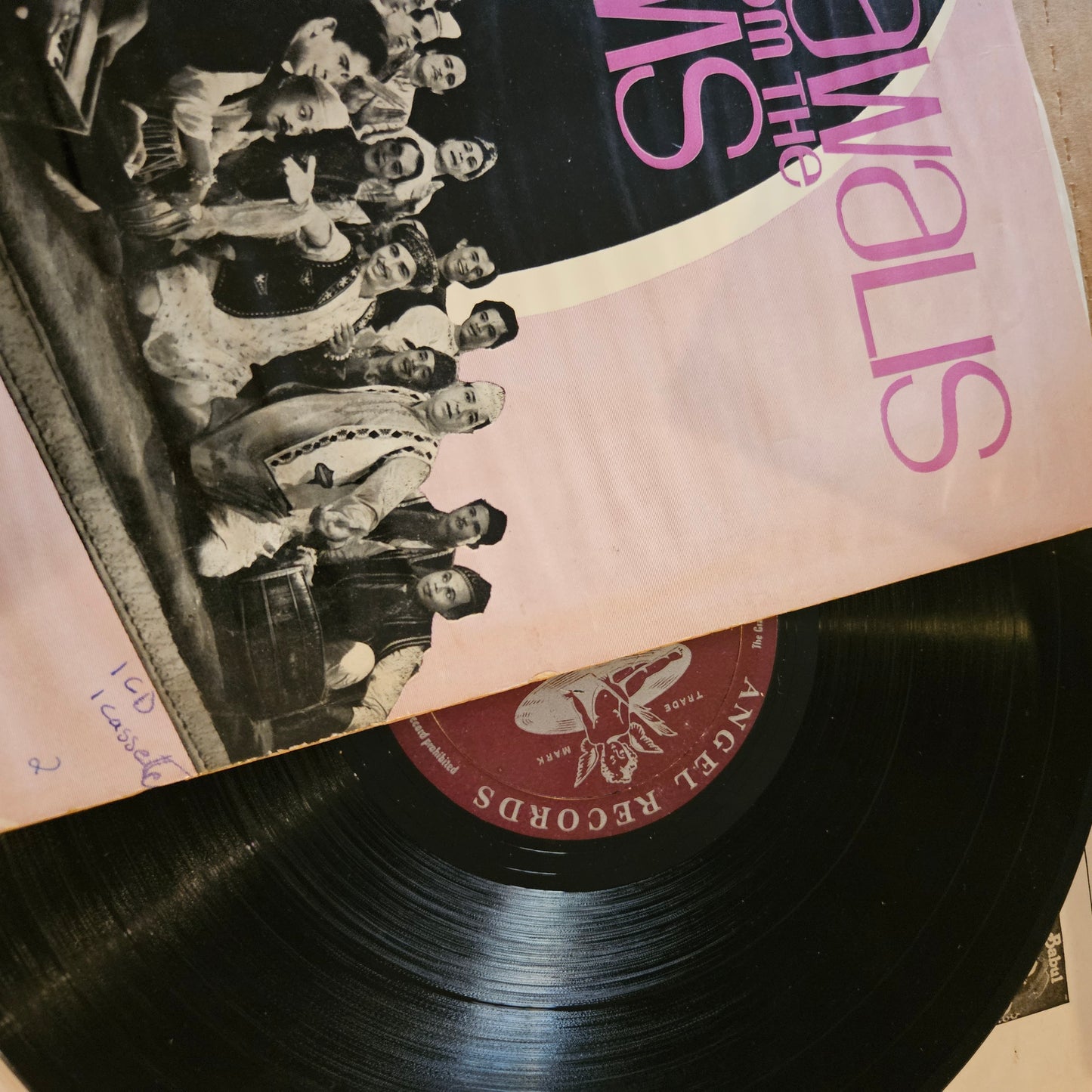 Various Artists - Qawwalis From Films 1st Angel pressing in excellent condition from original soundtrack 3AEX-5021 including famous qawaali Hamen to loot lilya