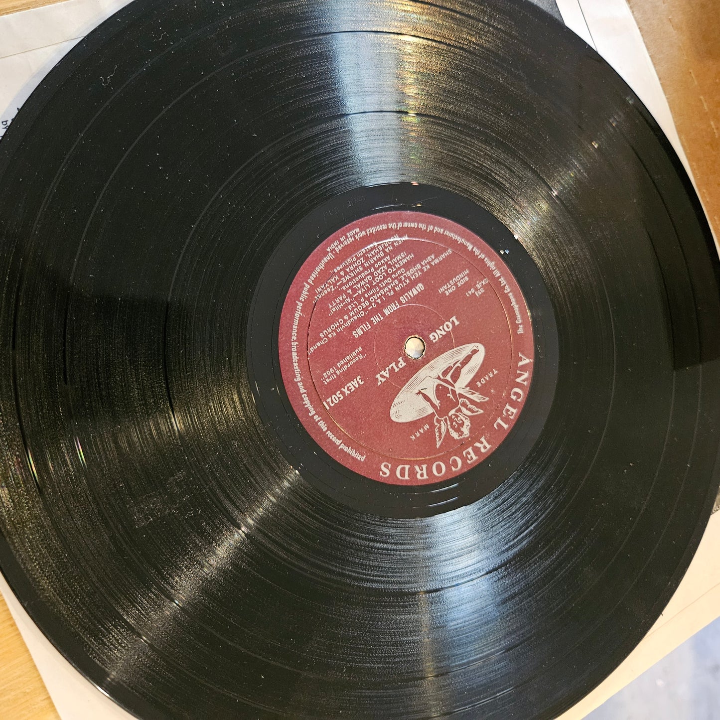 Various Artists - Qawwalis From Films 1st Angel pressing in excellent condition from original soundtrack 3AEX-5021 including famous qawaali Hamen to loot lilya