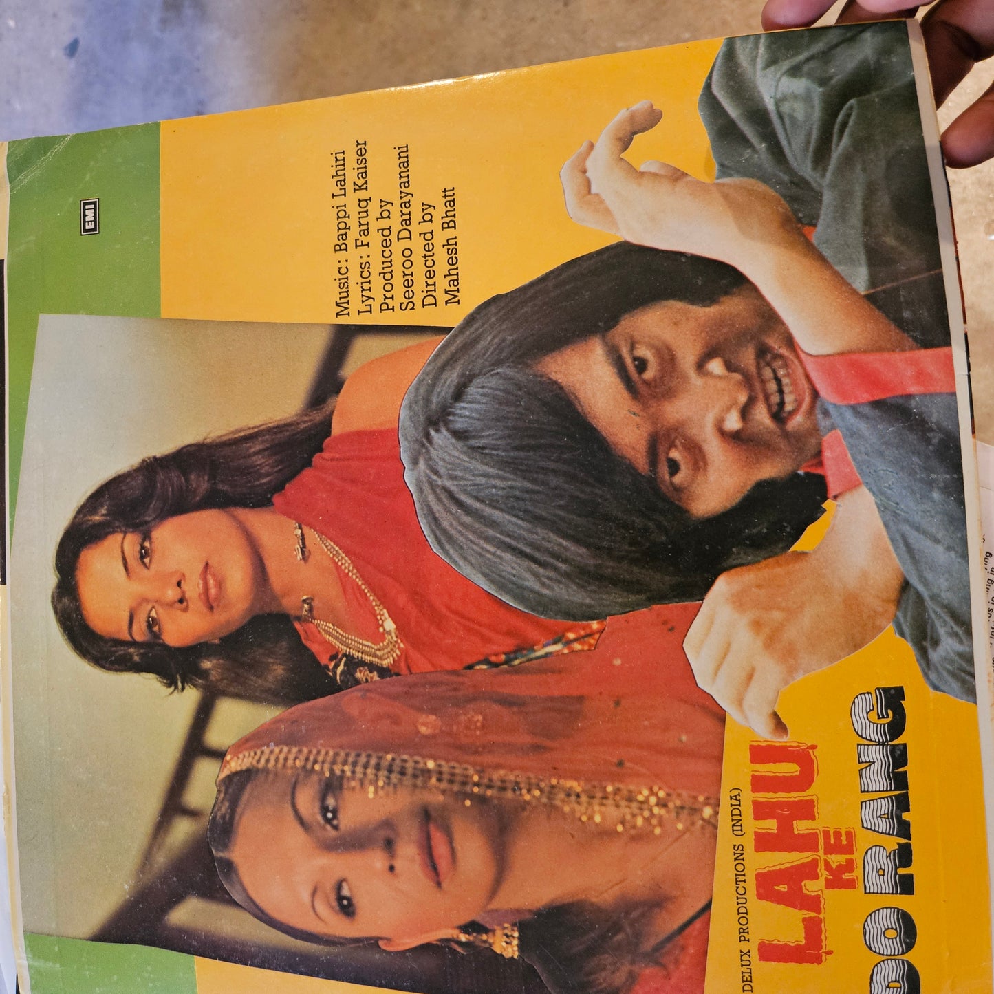 Lahu ke Do Rang - Kishore Kumar hit songs with Bappi Lahiri psych Gatefold edition  near mint condition from original soundtrack ECLP-5565