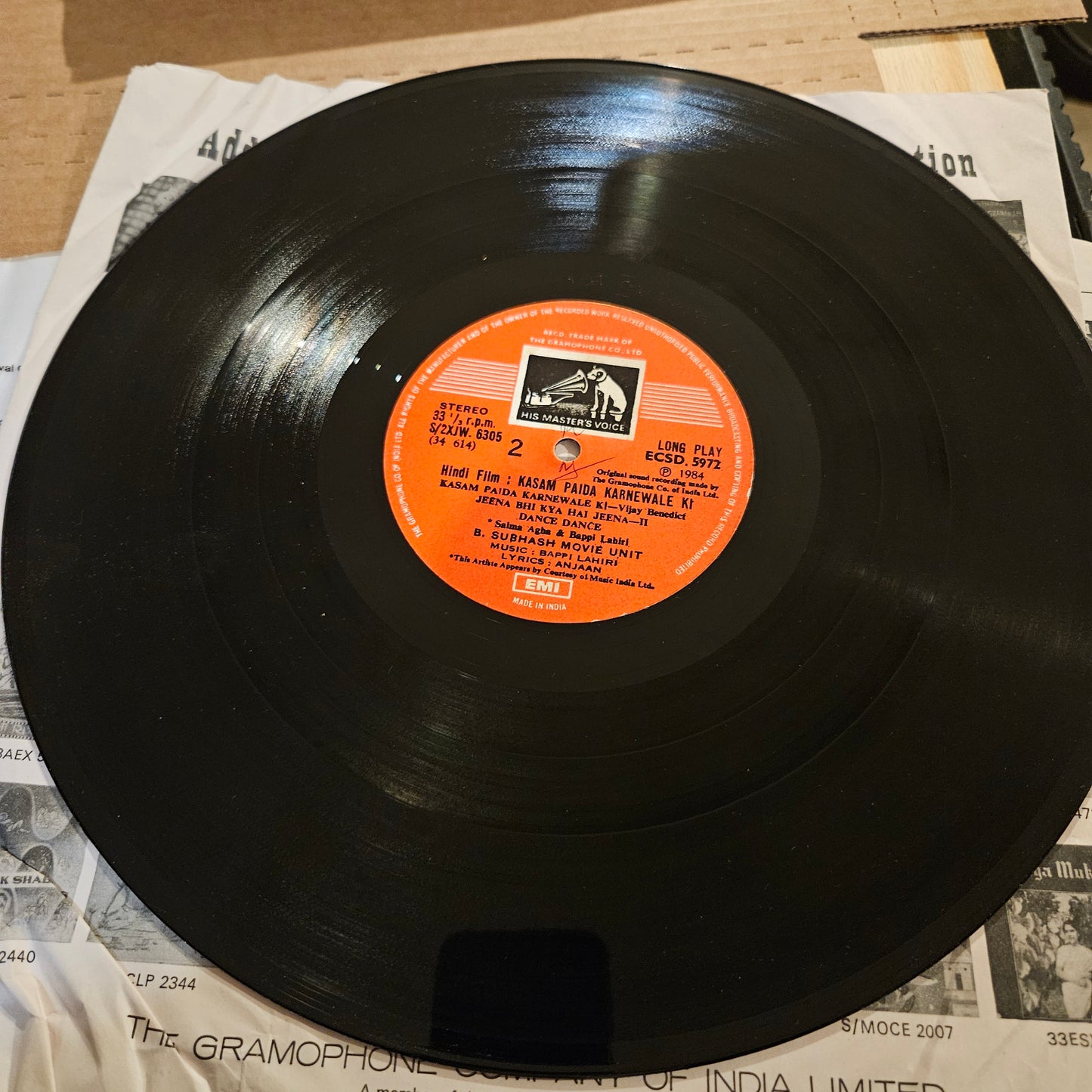 KASAM PAIDA KARNEWALI KI - Bappi Lahiri Super hit in excellent condition PSYCH FUNK superhit from original soundtrack
