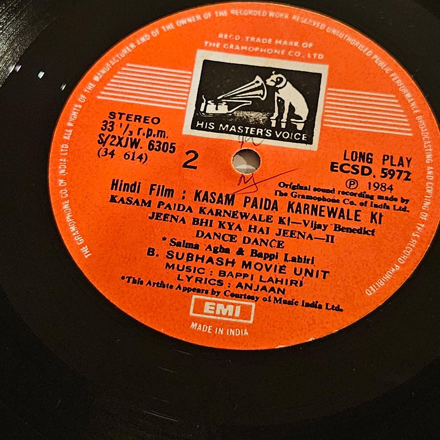 KASAM PAIDA KARNEWALI KI - Bappi Lahiri Super hit in excellent condition PSYCH FUNK superhit from original soundtrack