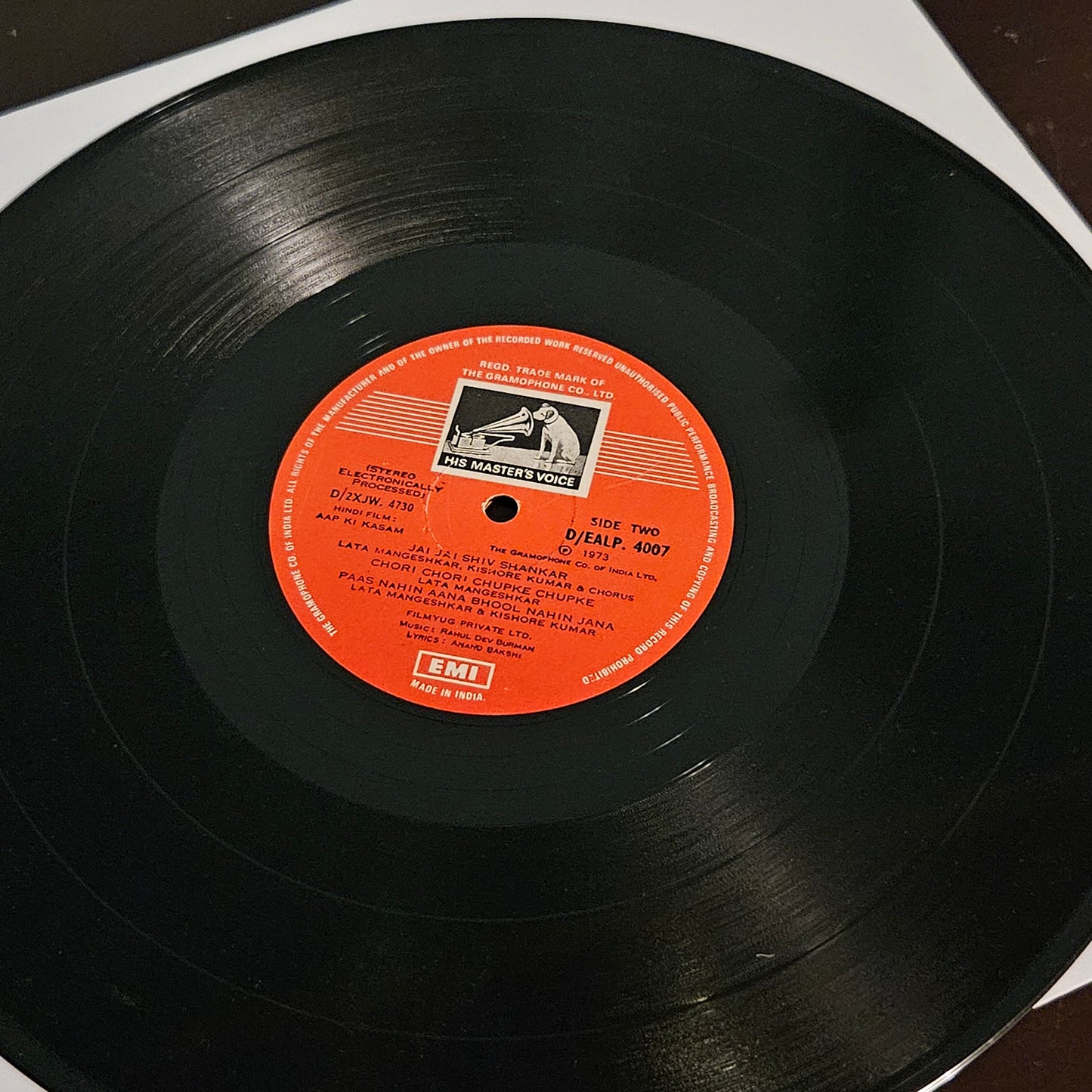 Aap Ki Kasam  - R. D. Burman Record in Excellent condition