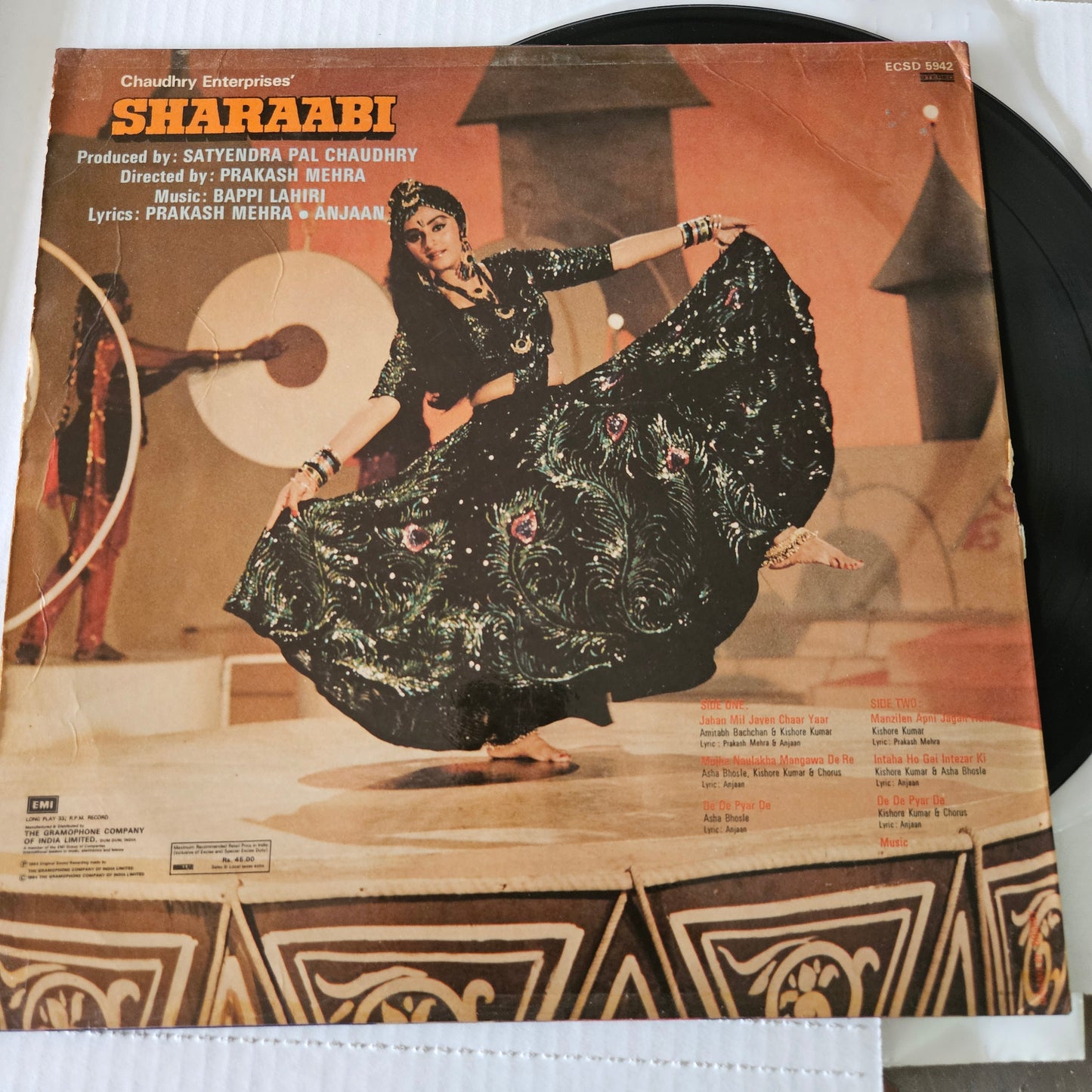 Sharaabi - Music by Bappi Lahiri blockbuster in Excellent condition original soundtrack