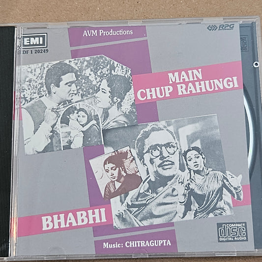 Chitragupta, Rajinder Krishan ‎– Main Chup Rahungi and Bhabhi- Audio CD 1st edition made in UK Near mint