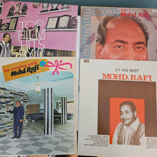 4 Lps package Mohd Rafi Best albums in excellent to near mint