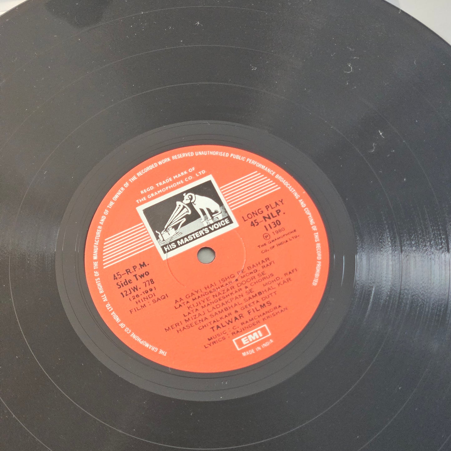 Saqi - C Ramchandra classic Superhit in Excellent condition