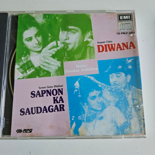 Diwana and Sapno ka Saudagar Music By shankar Jaikishan - Audio CD 1st edition made in UK Near mint