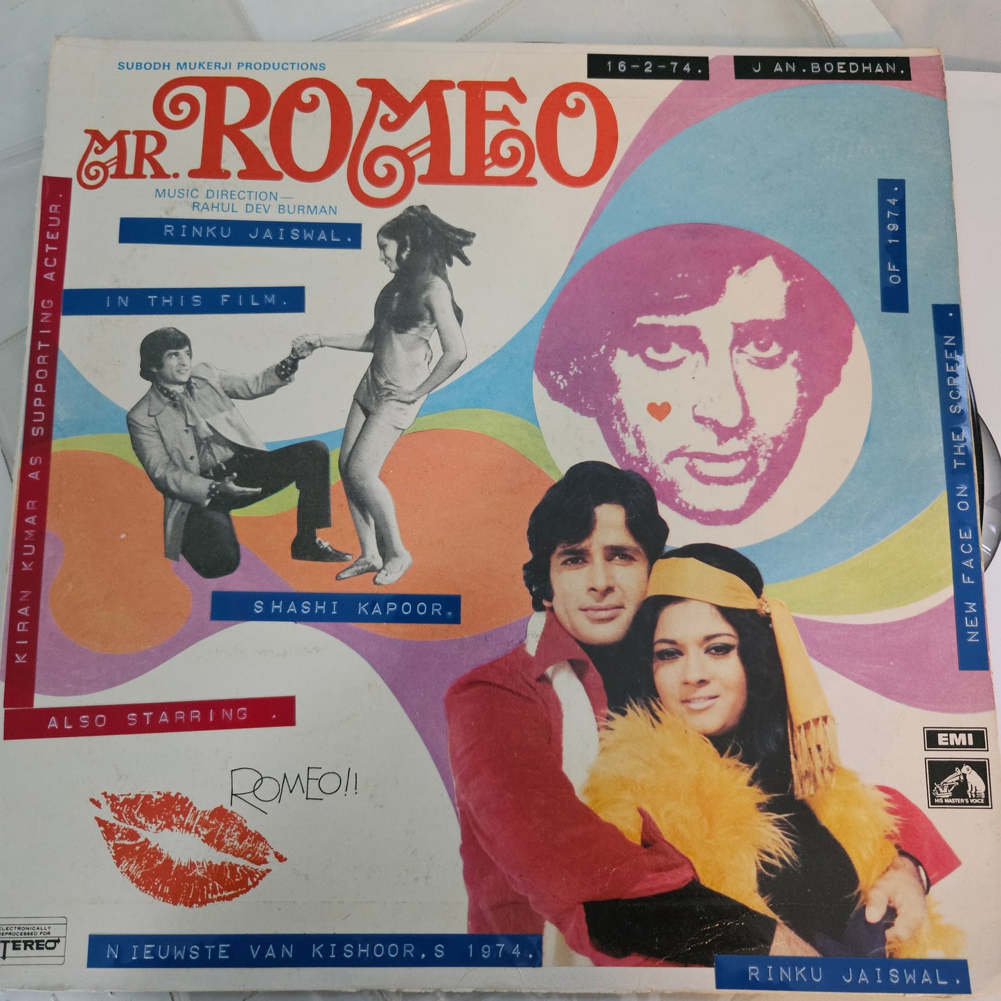 Mr. Romeo - R D Burman rare slbum 1st heacy HMV pressing in Excellent condition