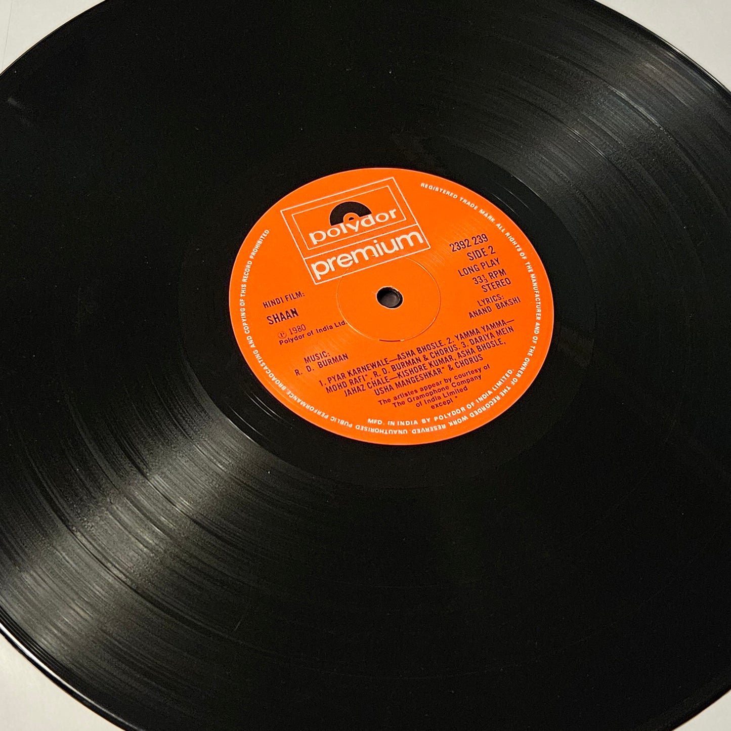 SHAAN - Bollywood Funk R D Burman ln near mint Superb condition - the best sounding edition made for foreign markets