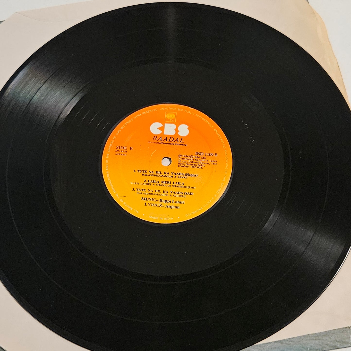 Bappi Lahiri Baadal in excellent to near mint condition