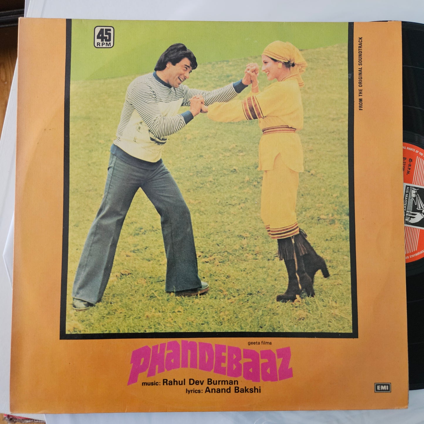 Phandebaaz - original soundtrack and Music by R. D. Burman superhit in near mint condition - 45 rpm LP