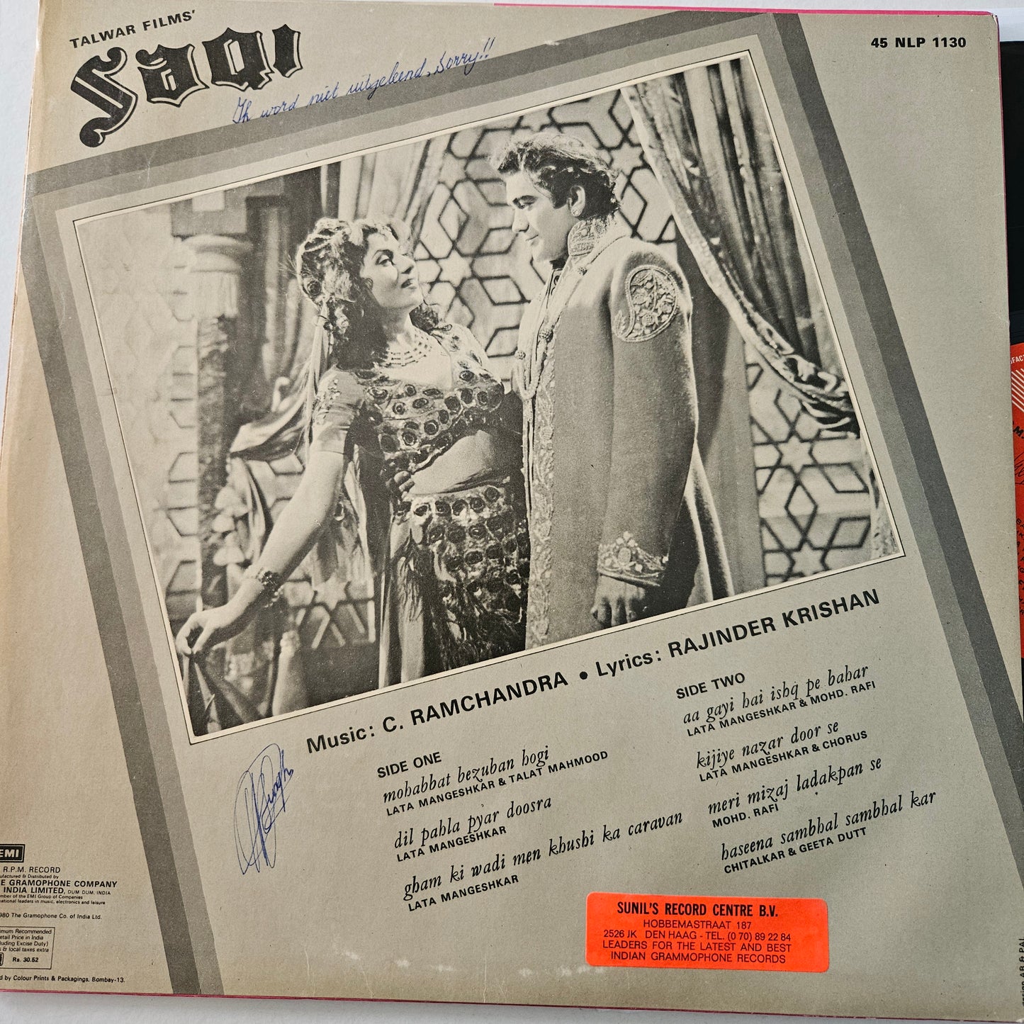 Saqi - C Ramchandra classic Superhit in Excellent condition