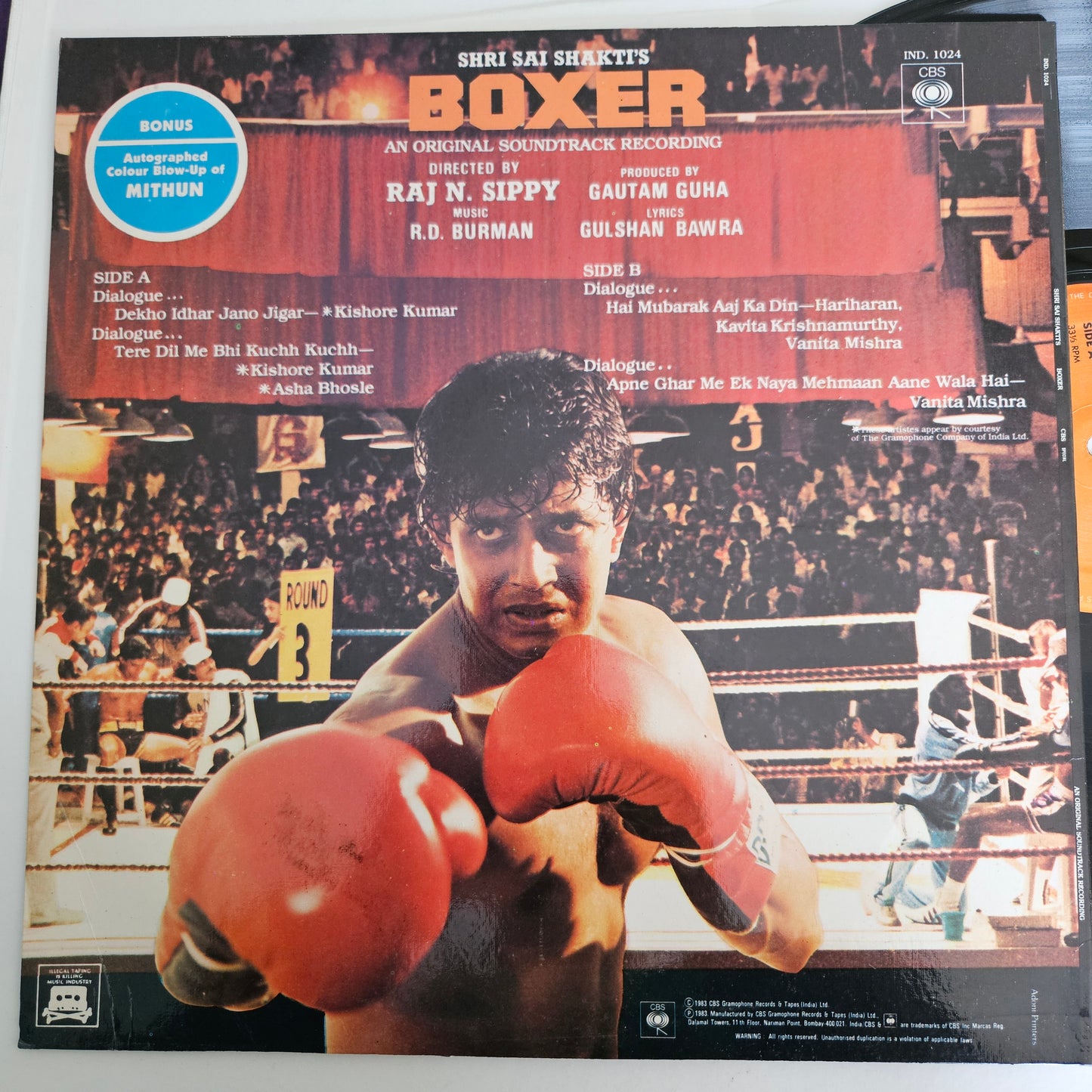 BOXER - R. D. Burman Record in near mint condition Pristine