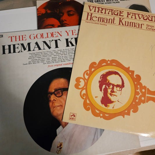 3 Lps Hemant Kumar Great collection Best albums in excellent to near mint