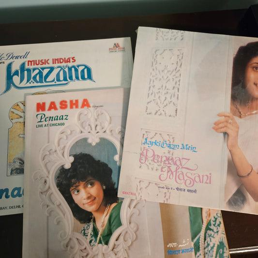 3 Albums Ghazals Collection Peenaz Masani  near mint