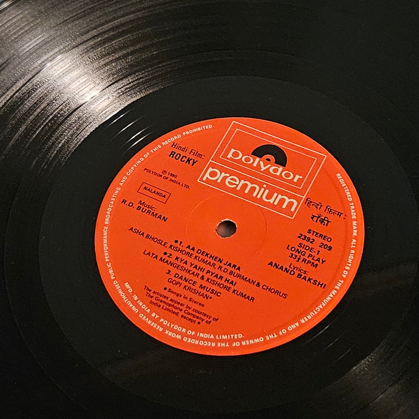 Rocky - R D Burman Blockbuster in Gatefold excellent to near mint condition