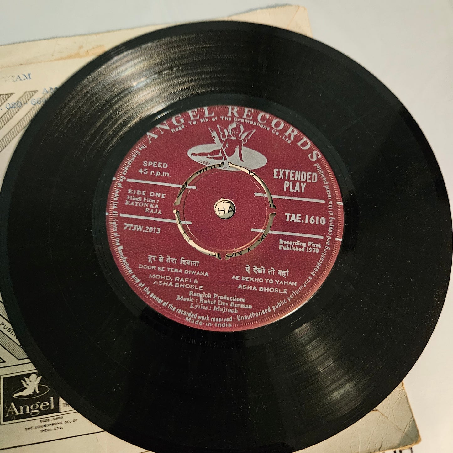 Raton Ka Raja -R. D. Burman Angel EP in Near mint
