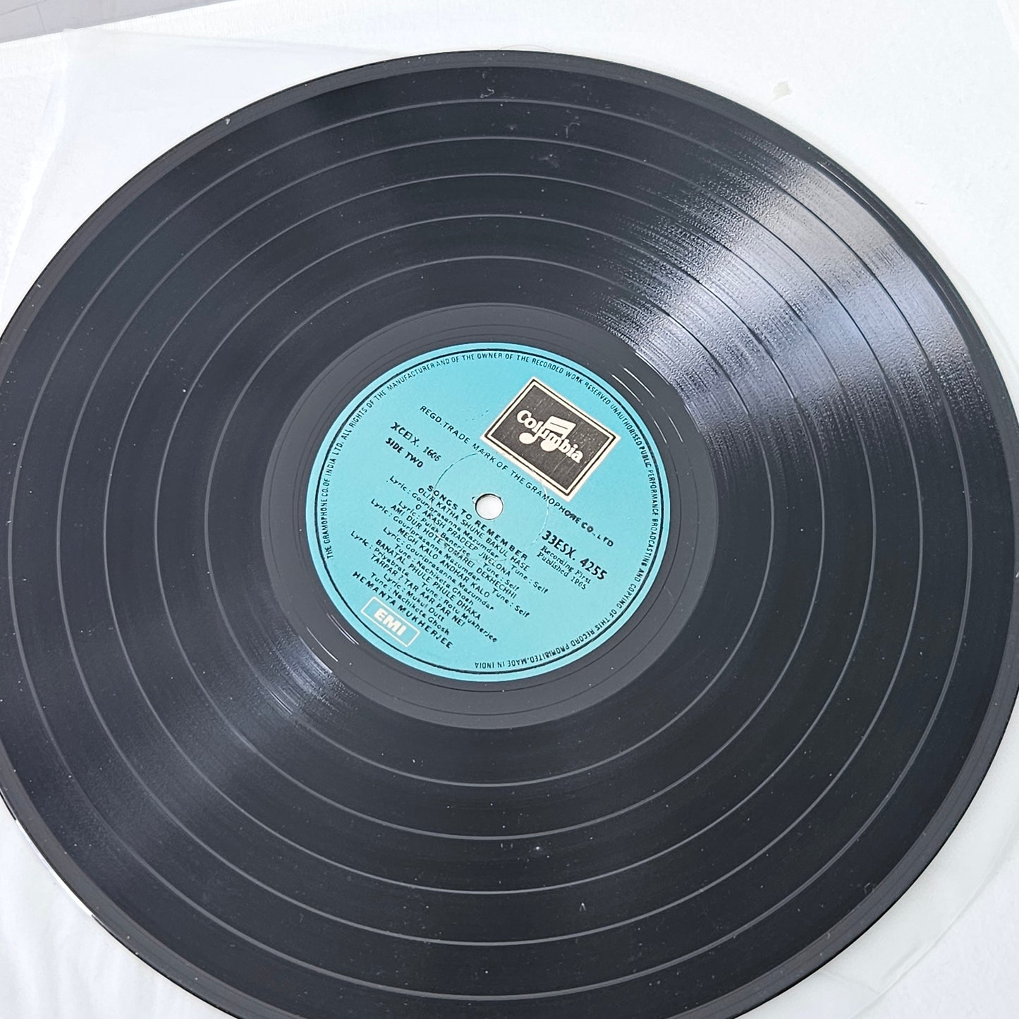 Bengali songs - Hemanta Kumar amd Sandhya Mukherjee - Songs to remember in near mint - 33ESX 4255