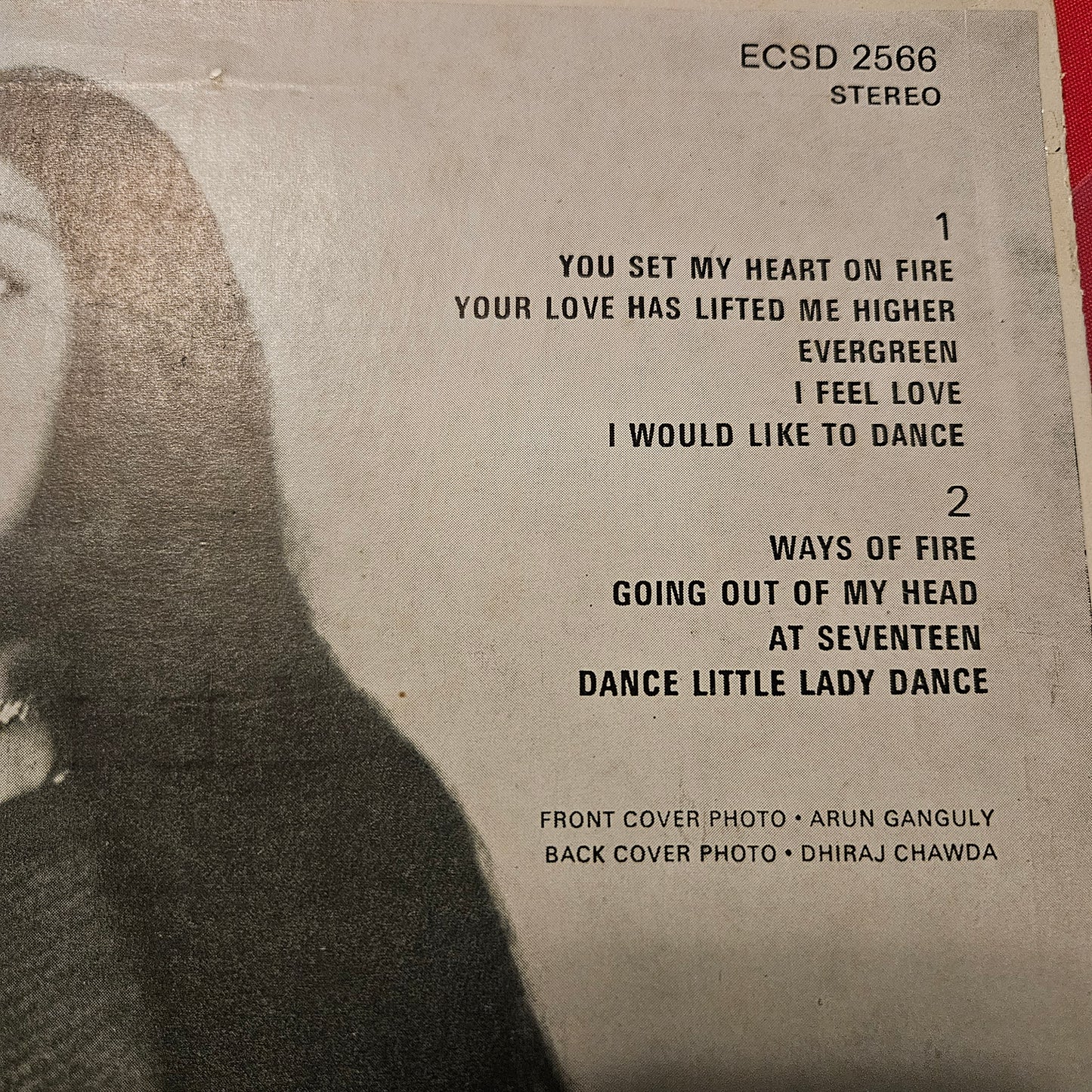 Usha Uthup  Rare album - You set my heart on fire in Excellent to near mint - Stereophonic - Music by Louis Banks