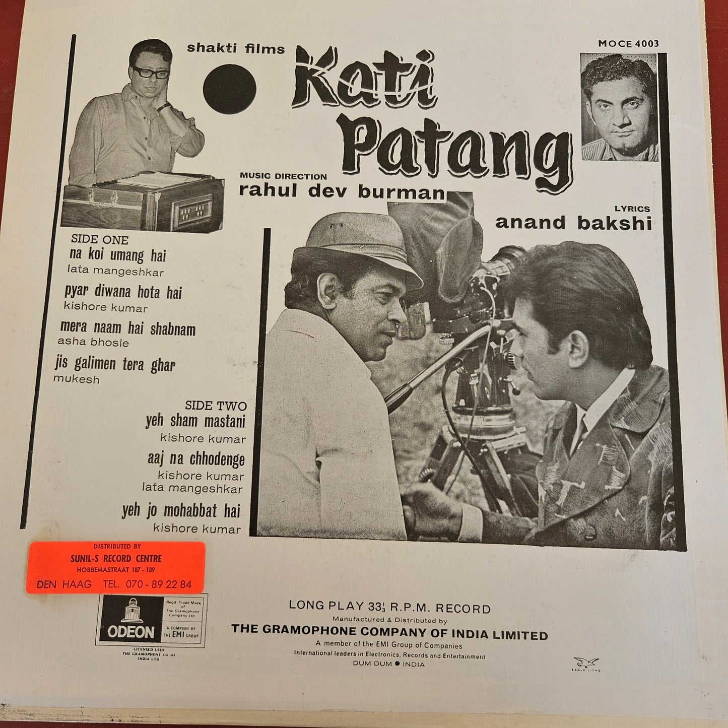 2 LPs Blockbuster Kati Patang and Safar in excellent to near mint