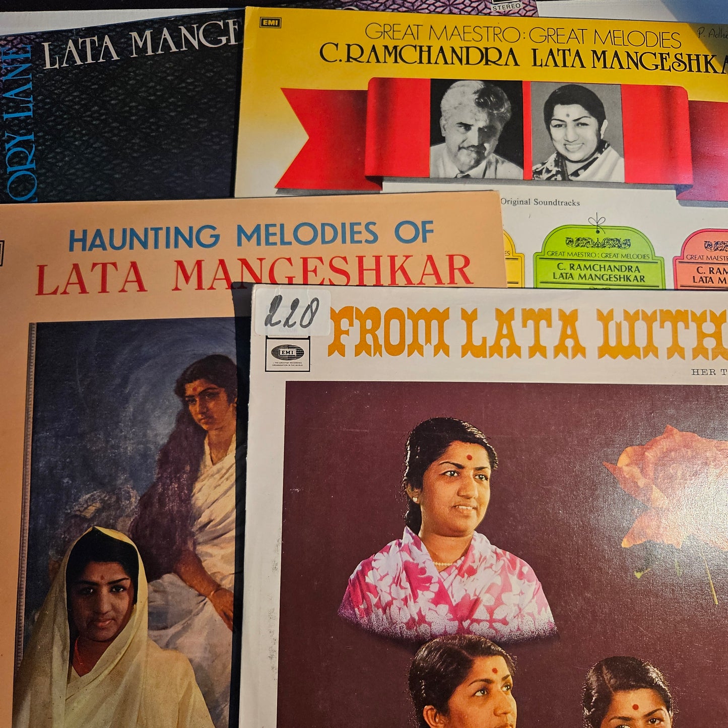 4 Lps package Lata Mangeshkar Great collection Best albums in excellent to near mint