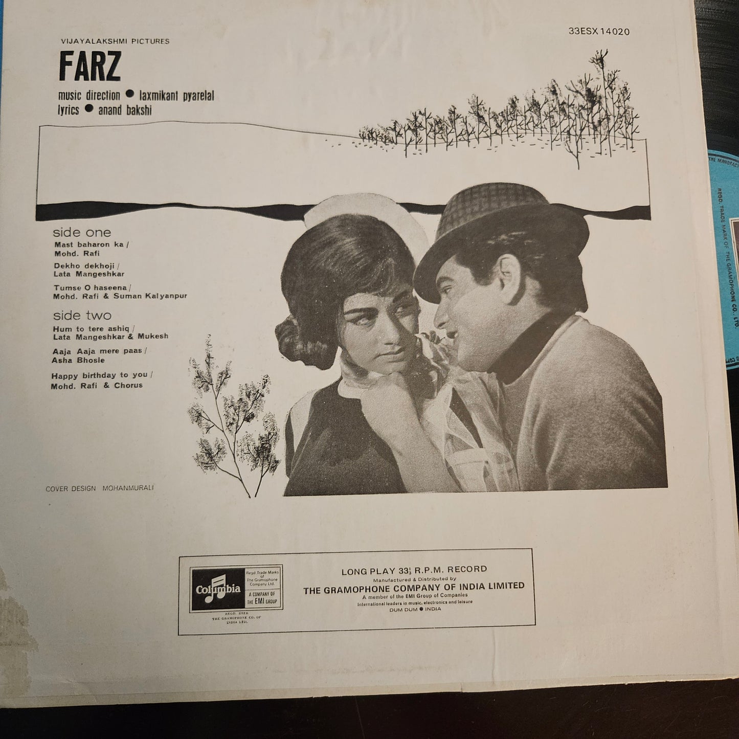 Farz  - Laxmikant Pyarelal 1st columbia pressing classic Superhit in exc