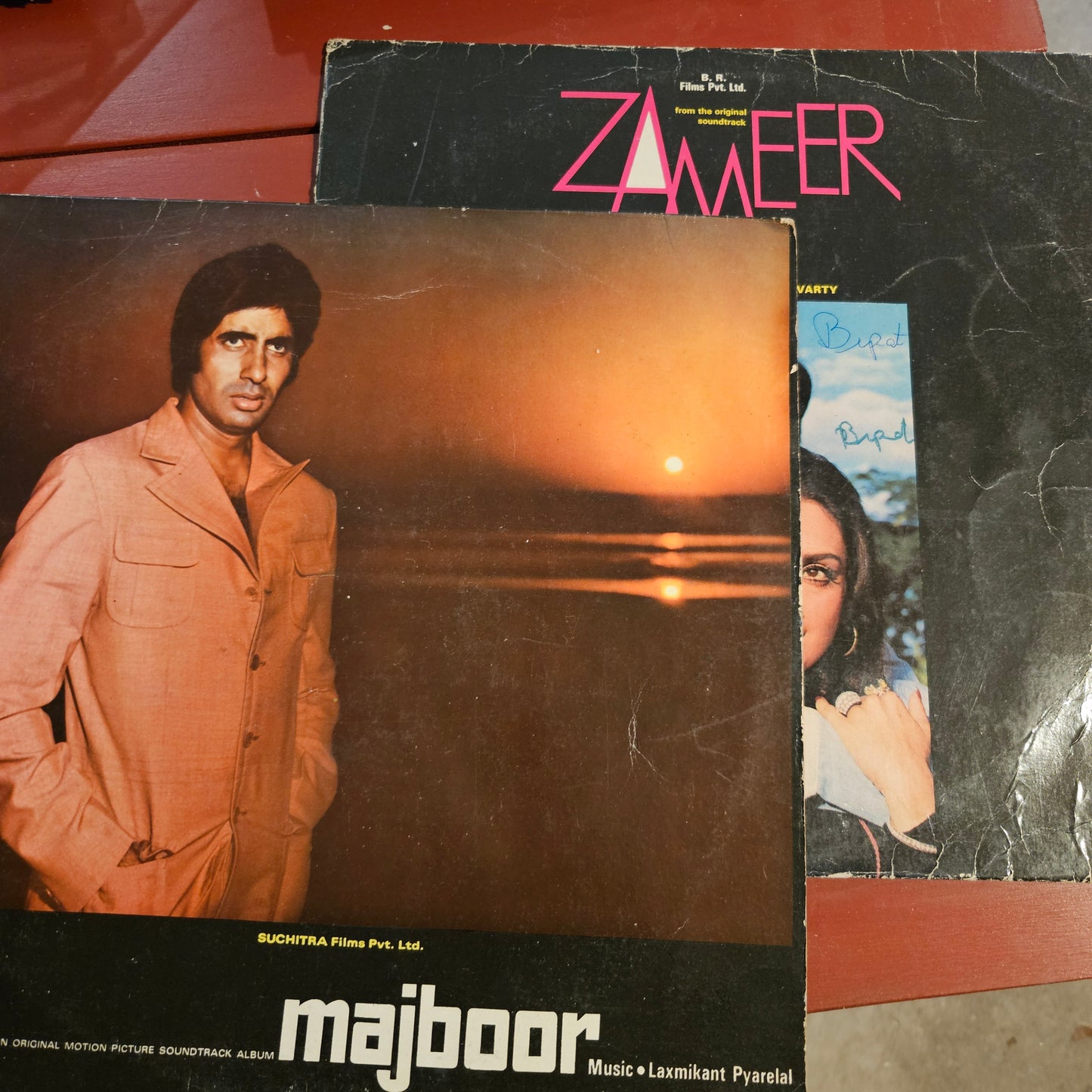 2 LPs Blockbuster Zameer d Majboor Amitabh, in VG+ condition - Great Deal