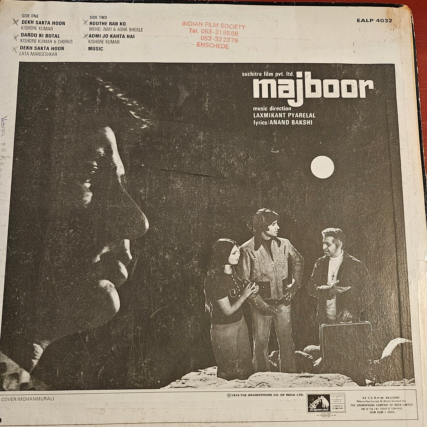 2 LPs Blockbuster Zameer d Majboor Amitabh, in VG+ condition - Great Deal