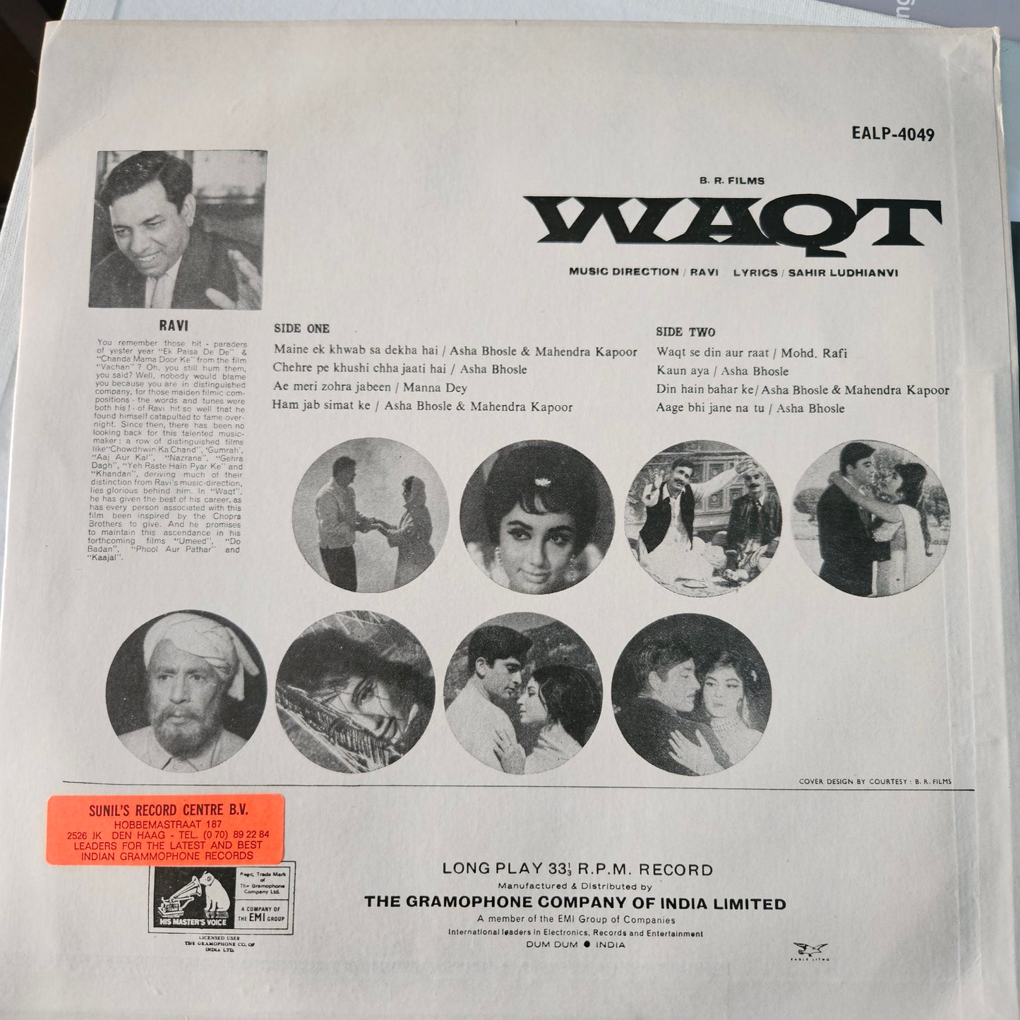 Waqt - Music by Ravi, Blockbuster soundtrack  In Near Mint - Pristine
