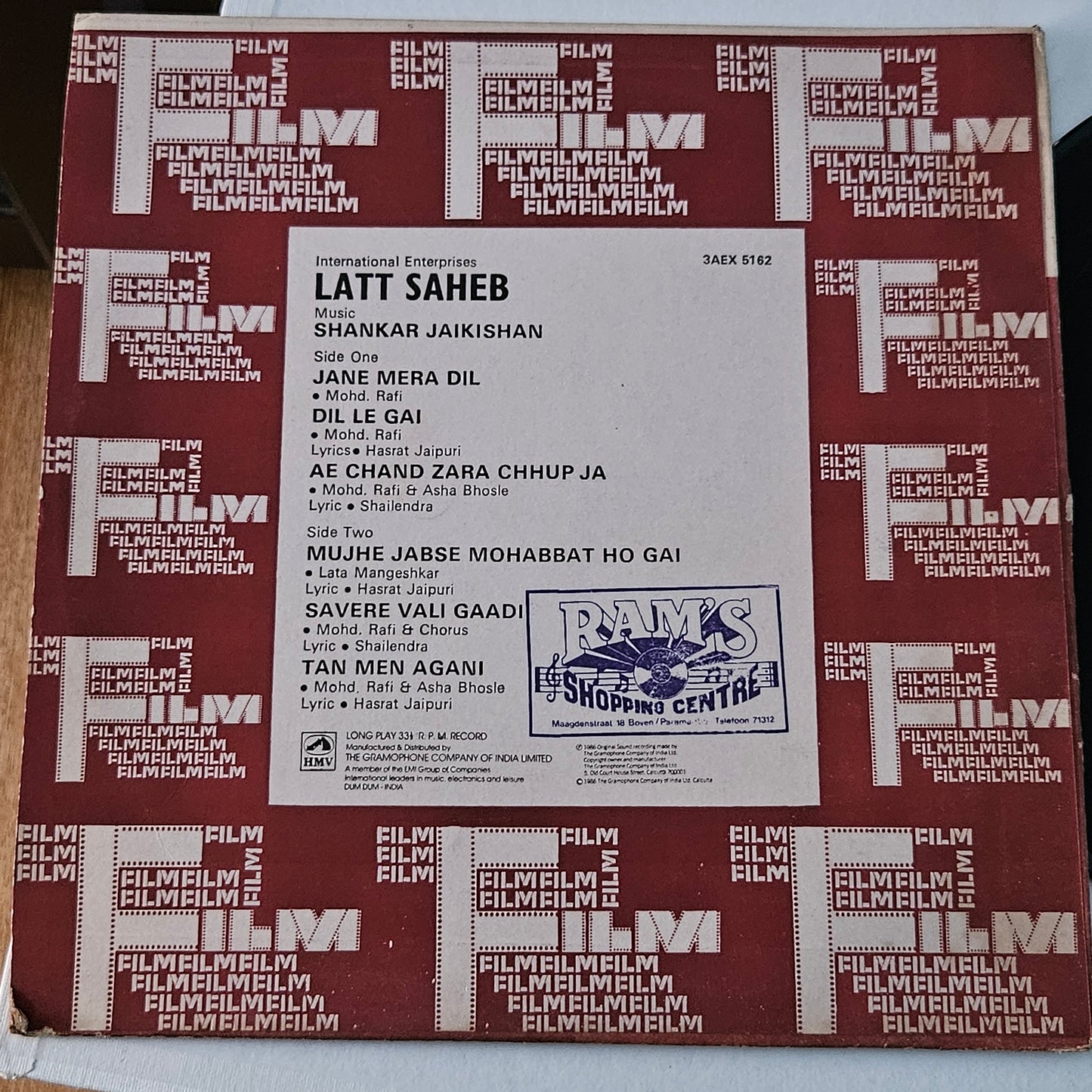 Latt Saheb - Shankar jaikishan superhit in Near Mint Pristine Unplayed