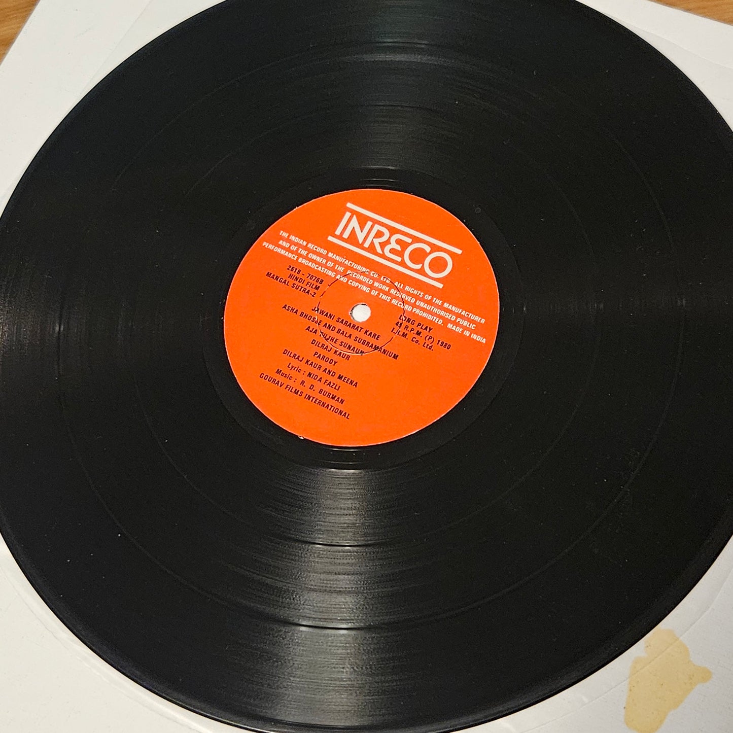 Mangalsutra - original soundtrack Music by R. D. Burman - in excellent condition