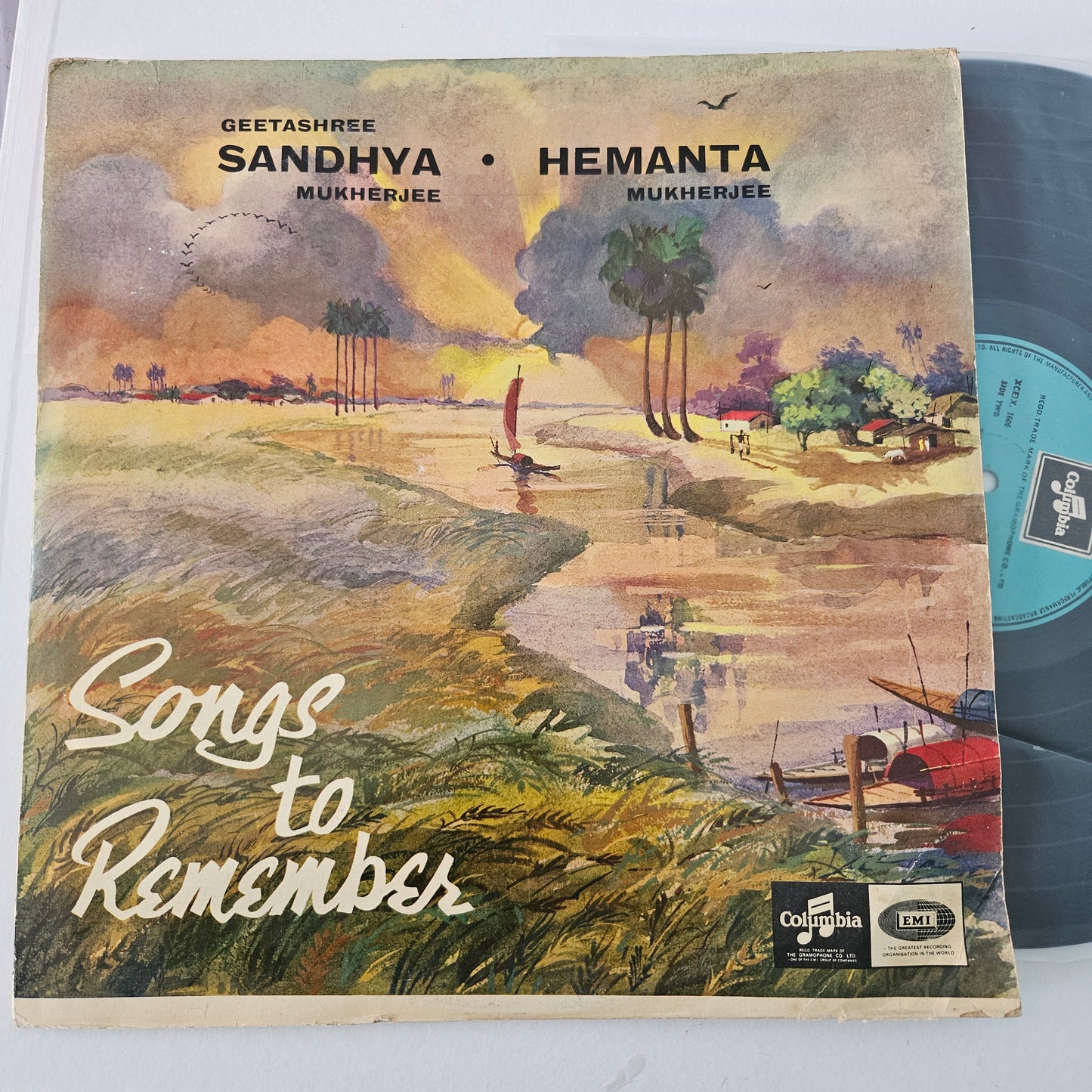 Bengali songs - Hemanta Kumar amd Sandhya Mukherjee - Songs to remember in near mint - 33ESX 4255