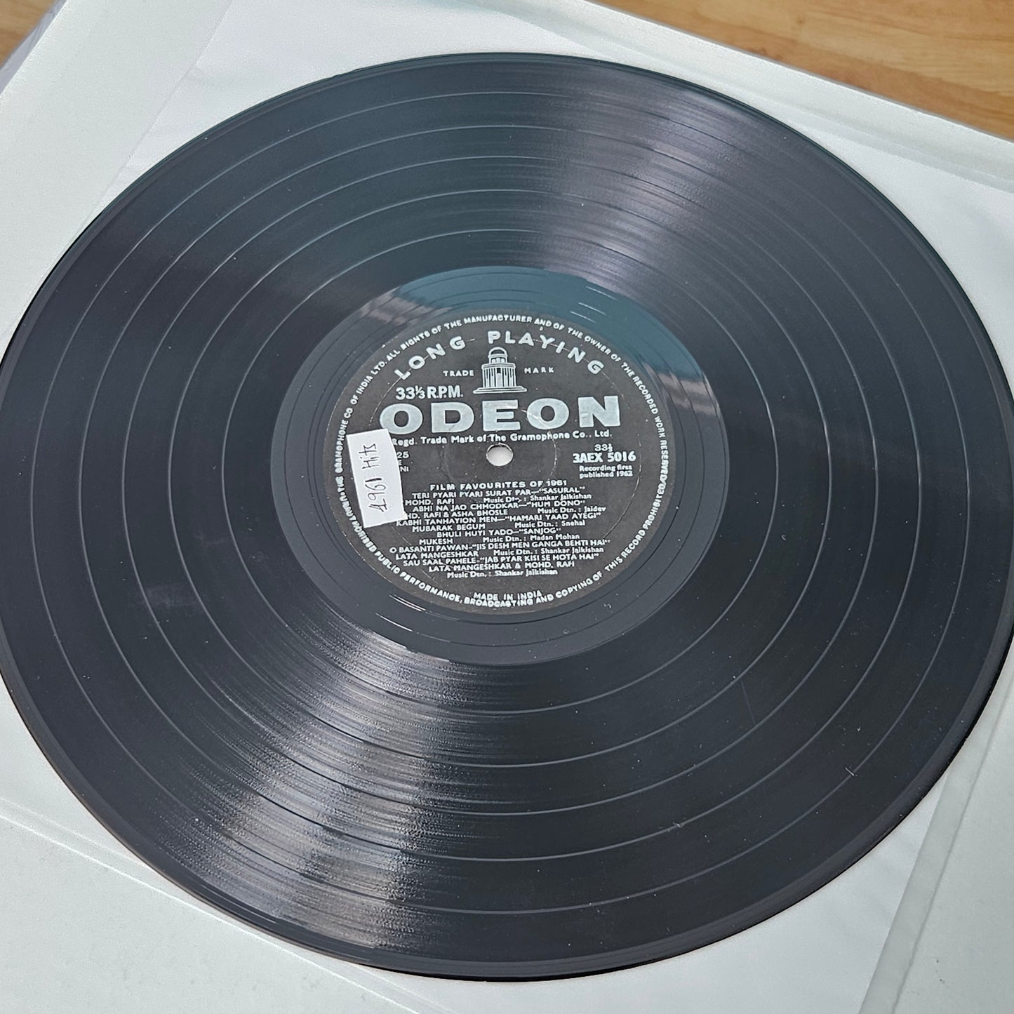 Various - Film Favourites Of 1961 in 1st RingOdeon pressing - in Excellent to near mint condition - from original soundtrack