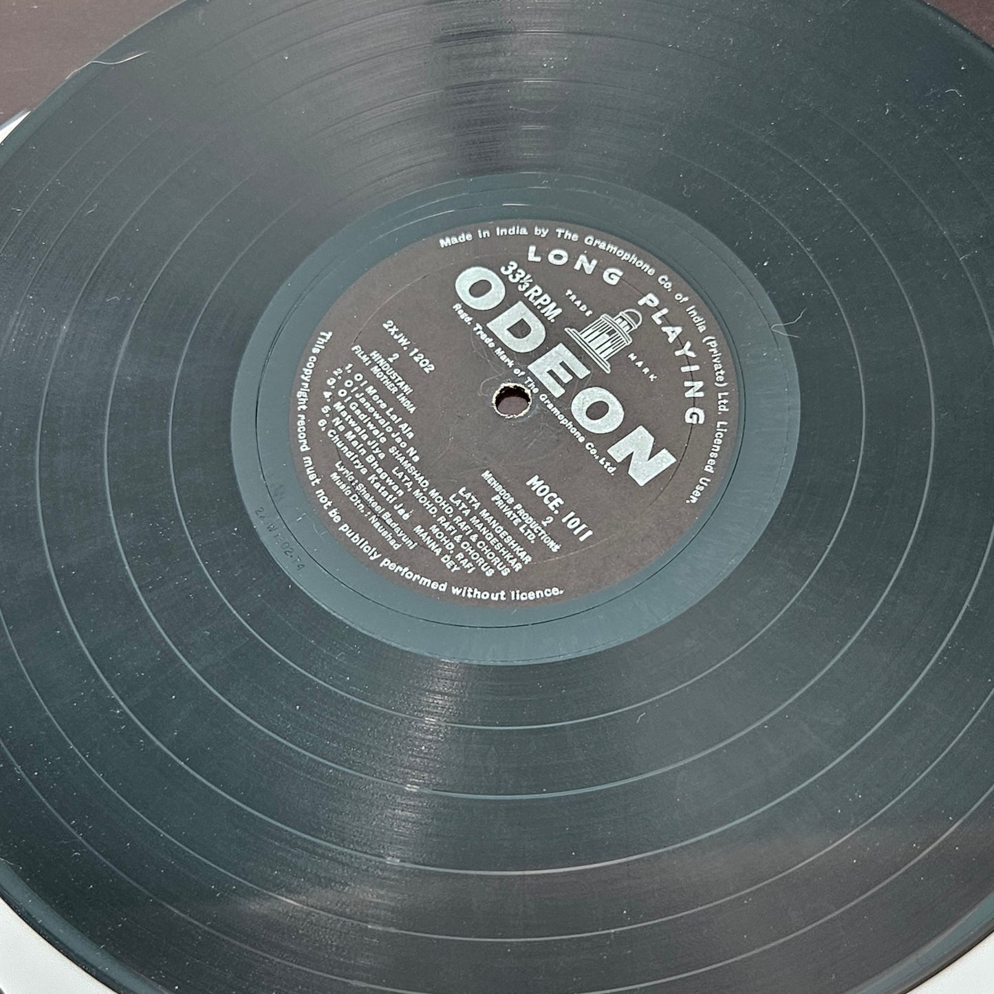 Mother India - 1st ring odeon in classic Superhit excellent - music by Naushad - rare