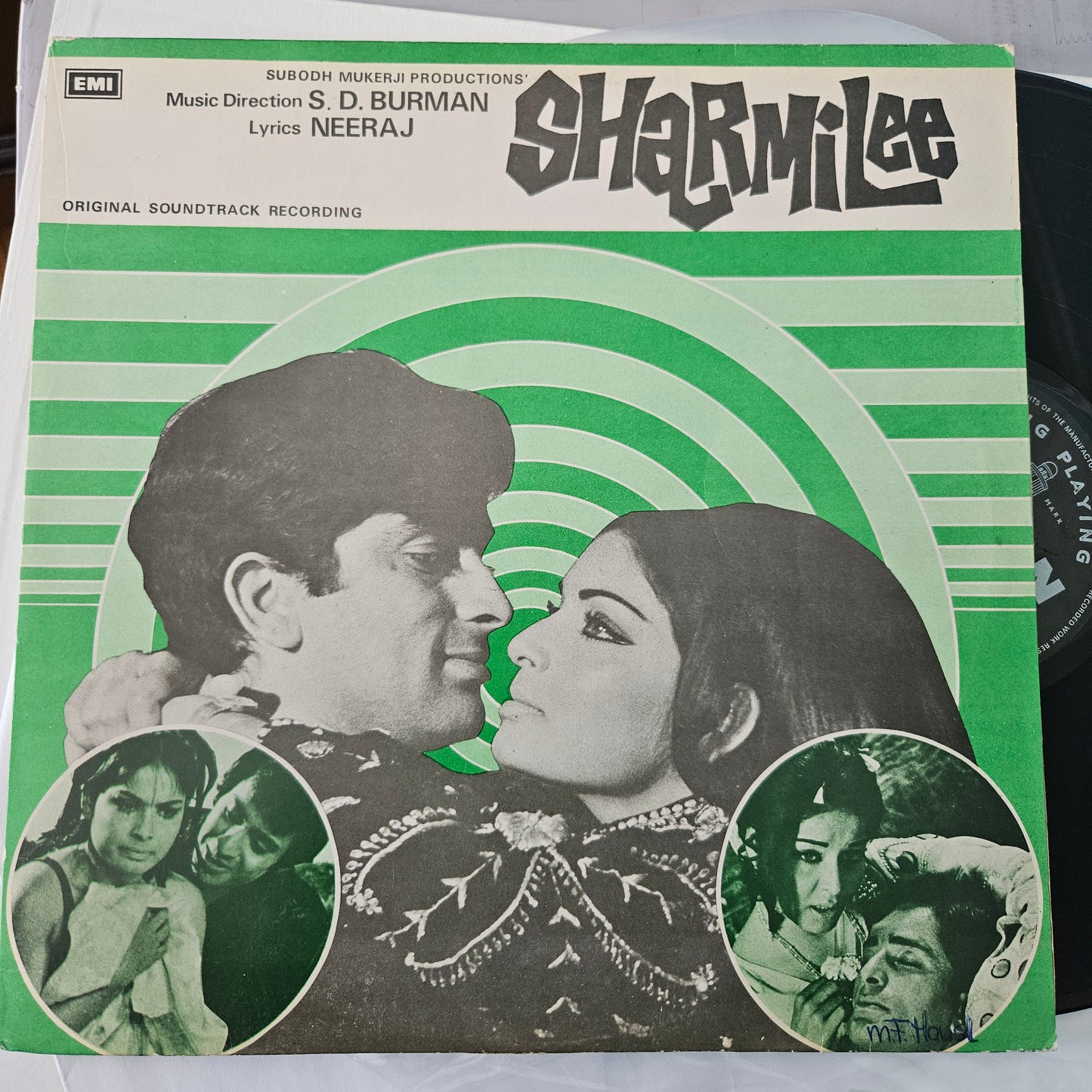 Sharmilee - original soundtrack Music by S. D. Burman and eternal classic - Odeon Record near mint