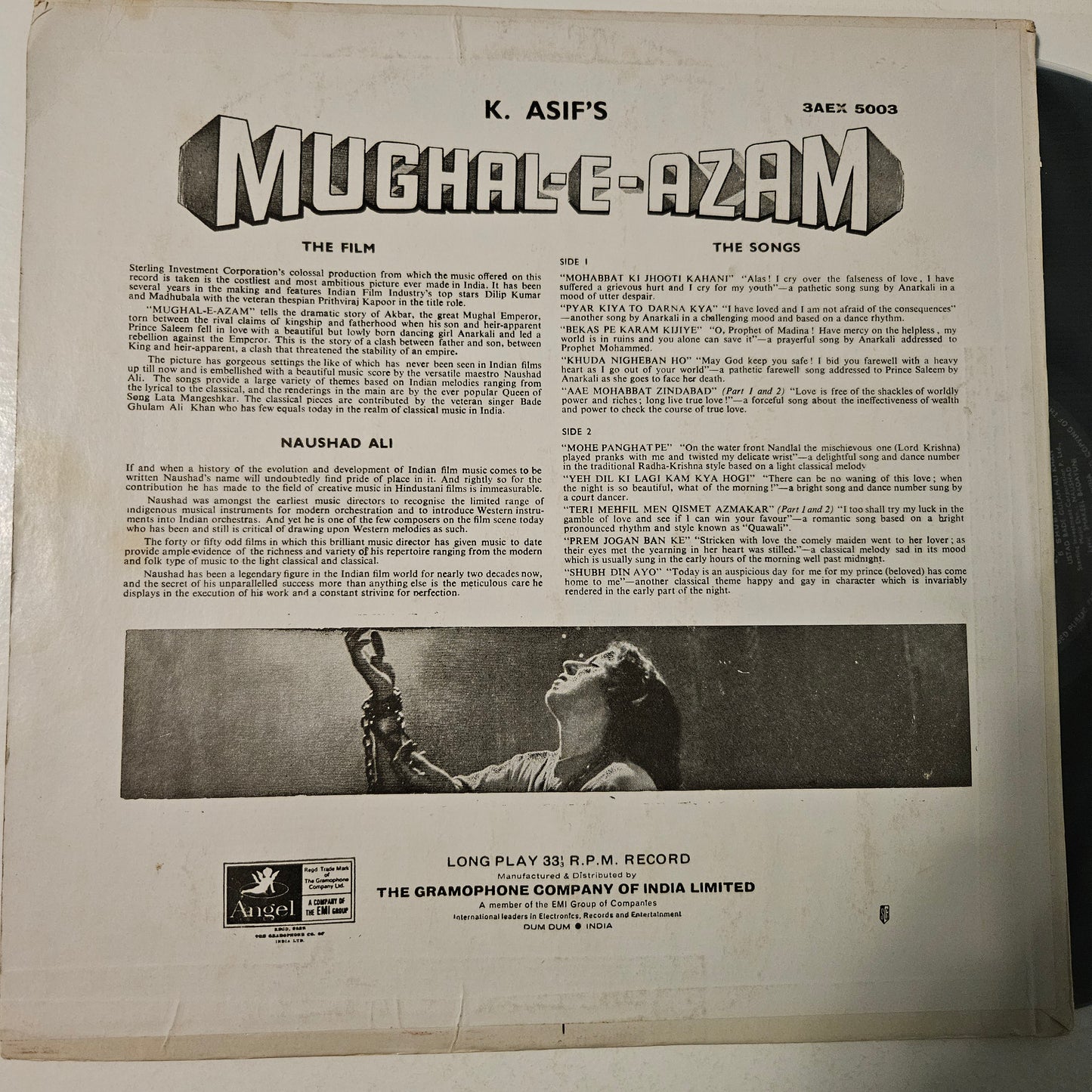 Mughal-E-Azam - Superhit Naushad and K Asif classic in  Odeon in Near Mint condition Pristine