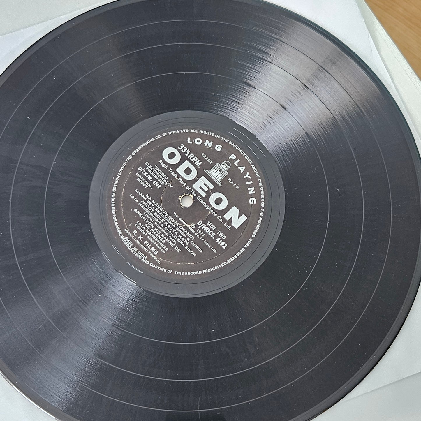 Bobby (1973) - 1st Edition Ring Odeon version -  R. K.  Films Music by Laxmikant Pyarelal superhit classic in VG++