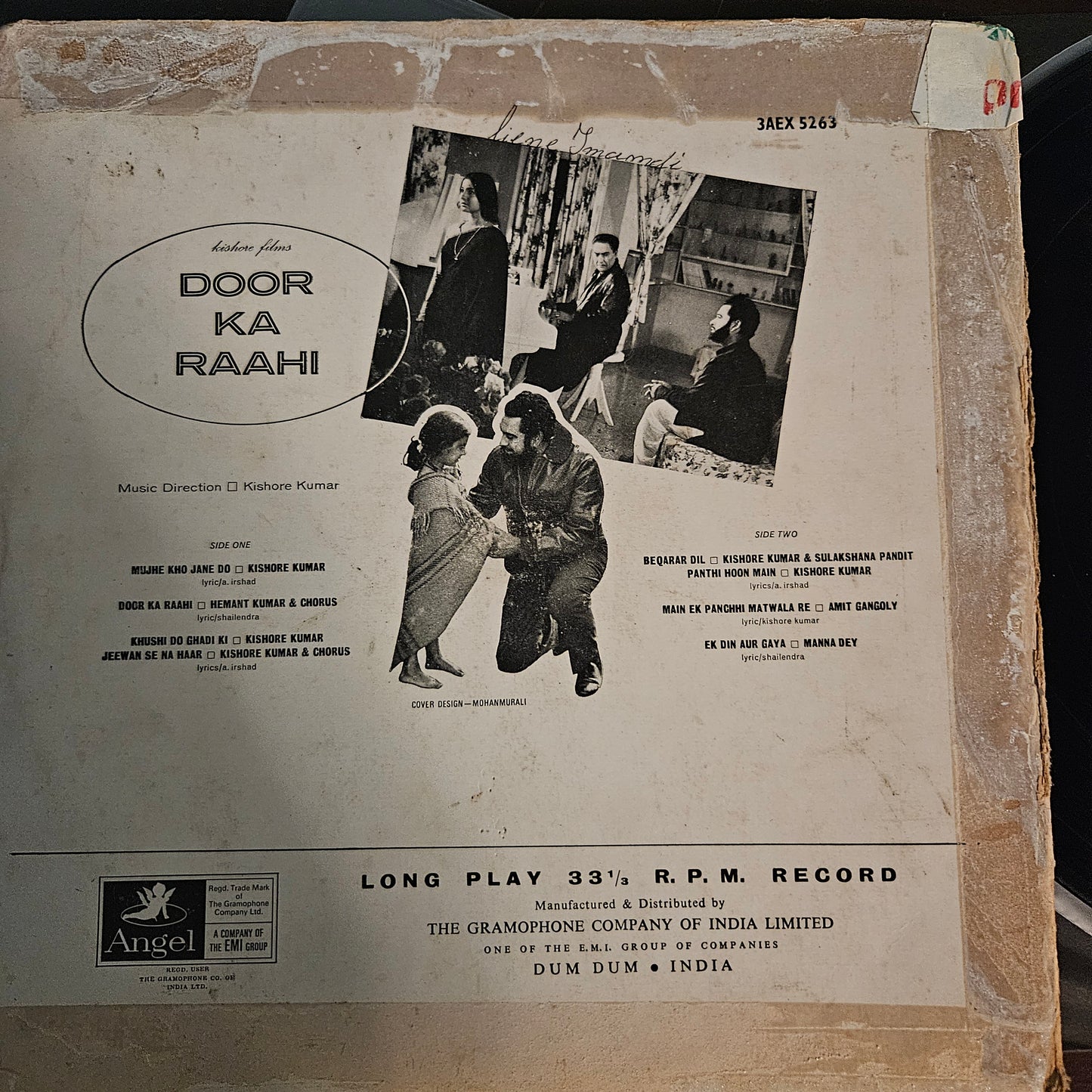 Door Ka Rahi -Kishore Kumar classic rare -1st Angel pressing in VG+