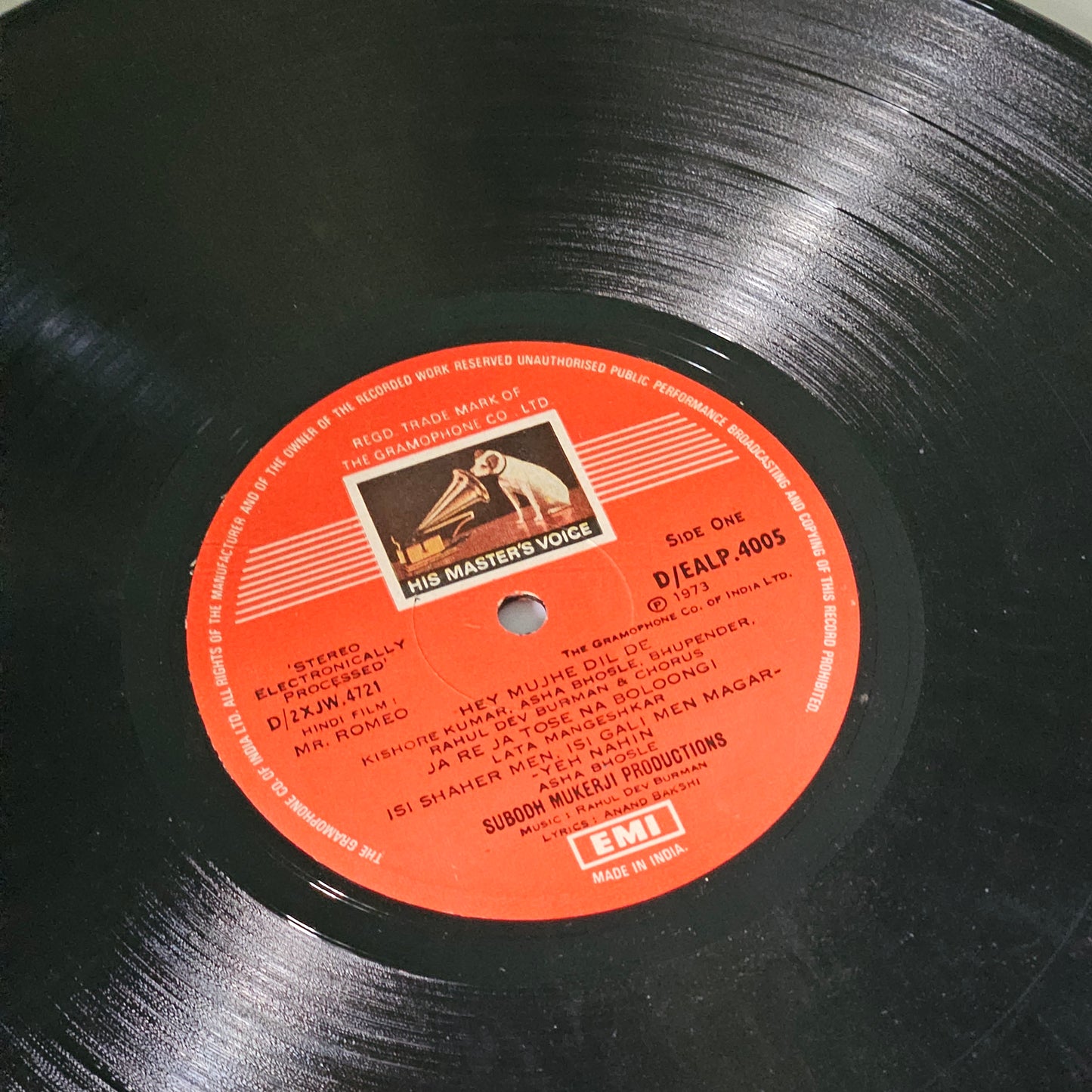 Mr. Romeo - R D Burman rare slbum 1st heacy HMV pressing in Excellent condition