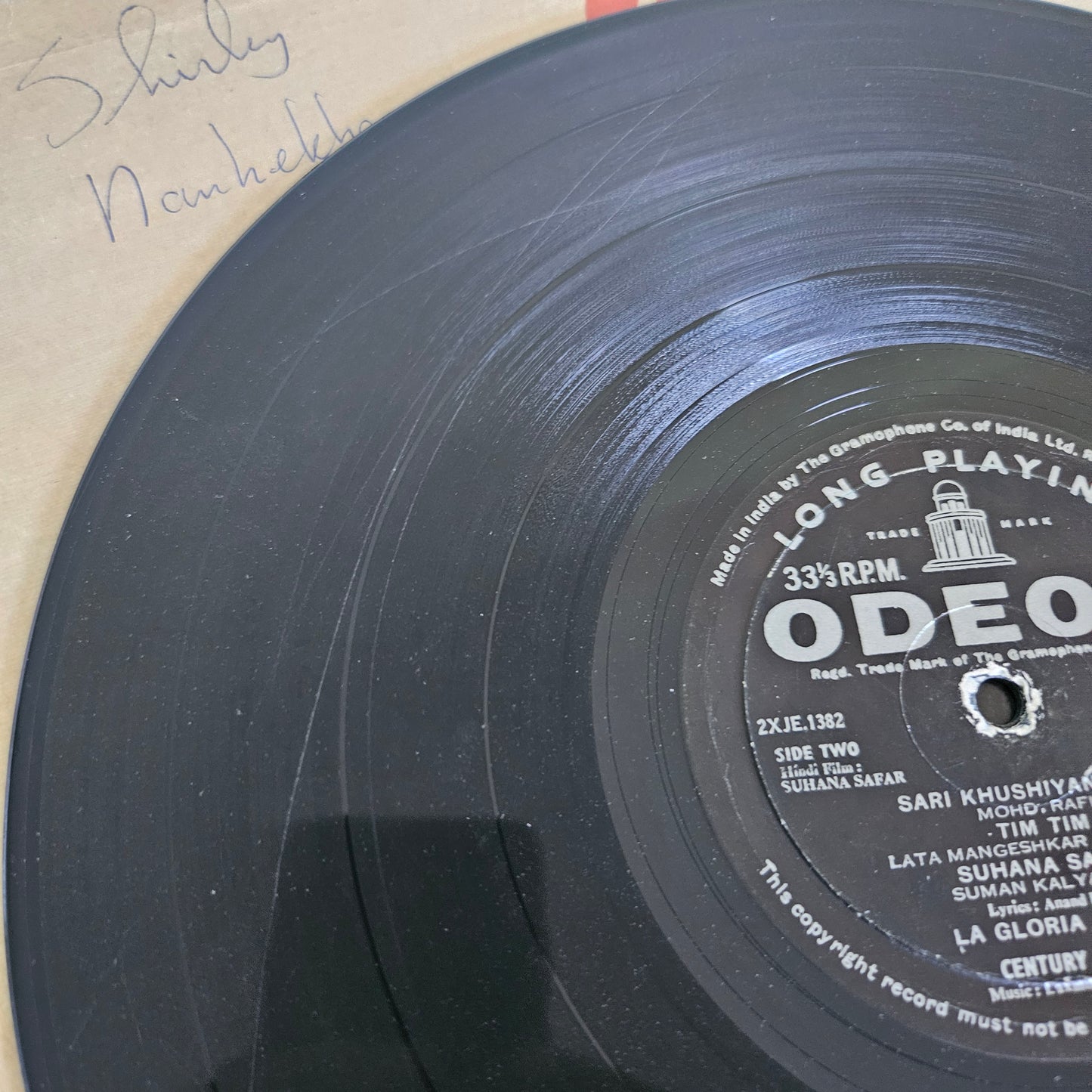 Suhana Safar  - Laxmikant Pyarelal Classic Rare ring Odeon pressing in vg+