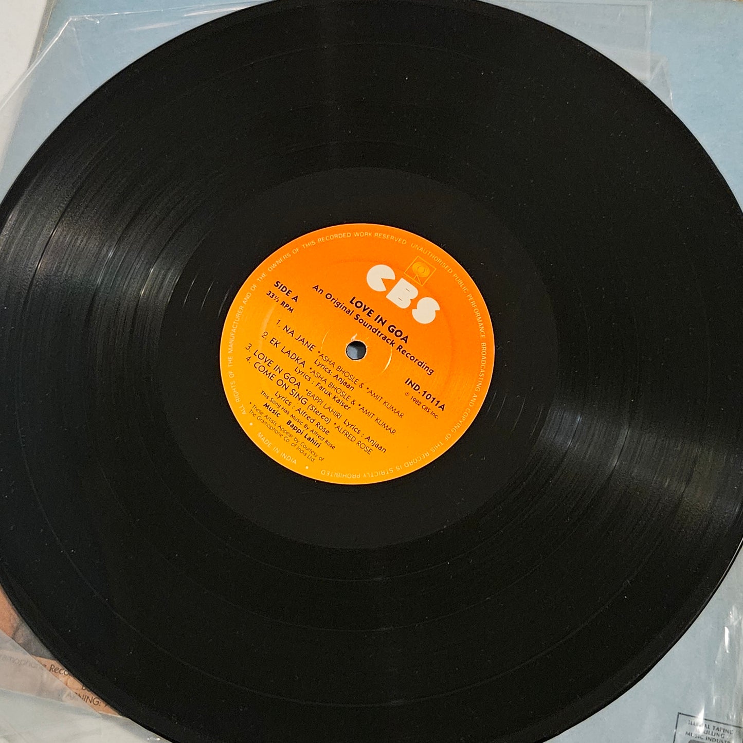 Love in Goa - Bappi Lahiri superhit disco album in Near Mint