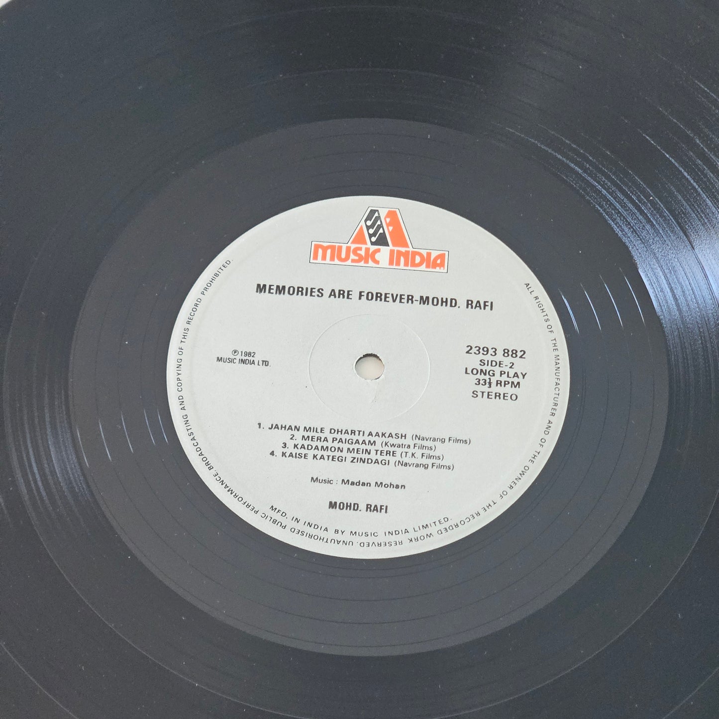 Mohd. Rafi Memories are Forever (Film Hits Of Mohd. Rafi) in near mint condition including unreleased songs