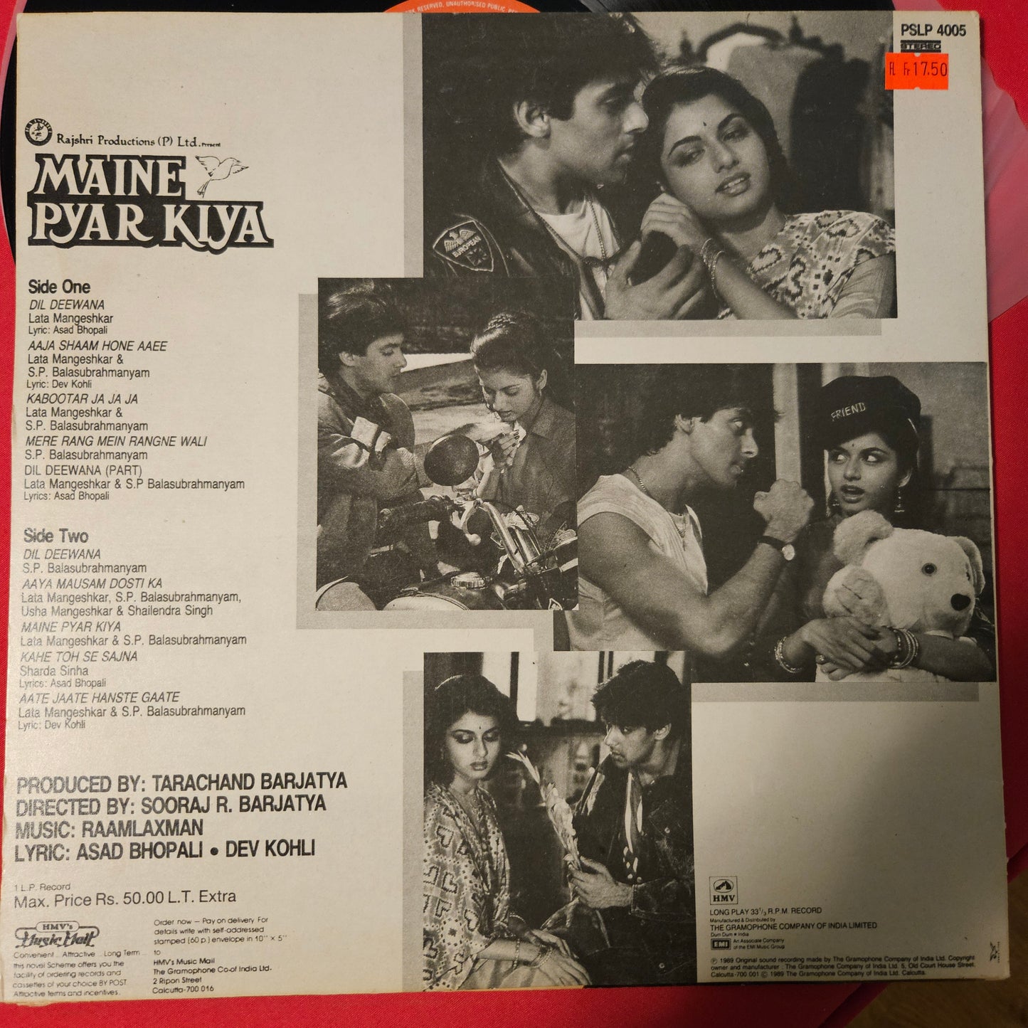 Maine Pyar Kiya (1989) - Superhit Music by  Raamlaxman in near mint condition - no hairlines and spotless