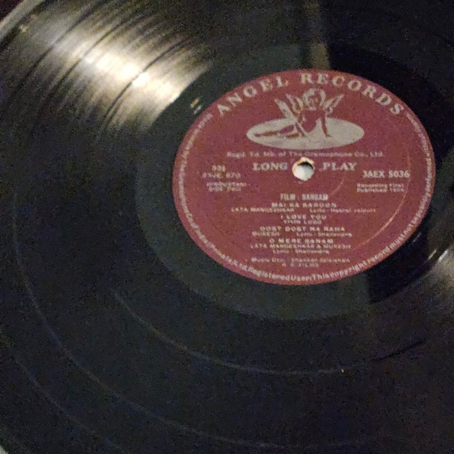 Sangam - Raj Kapoor and Shankar Jaikishan - 1st Angel in excellent to near mint condition