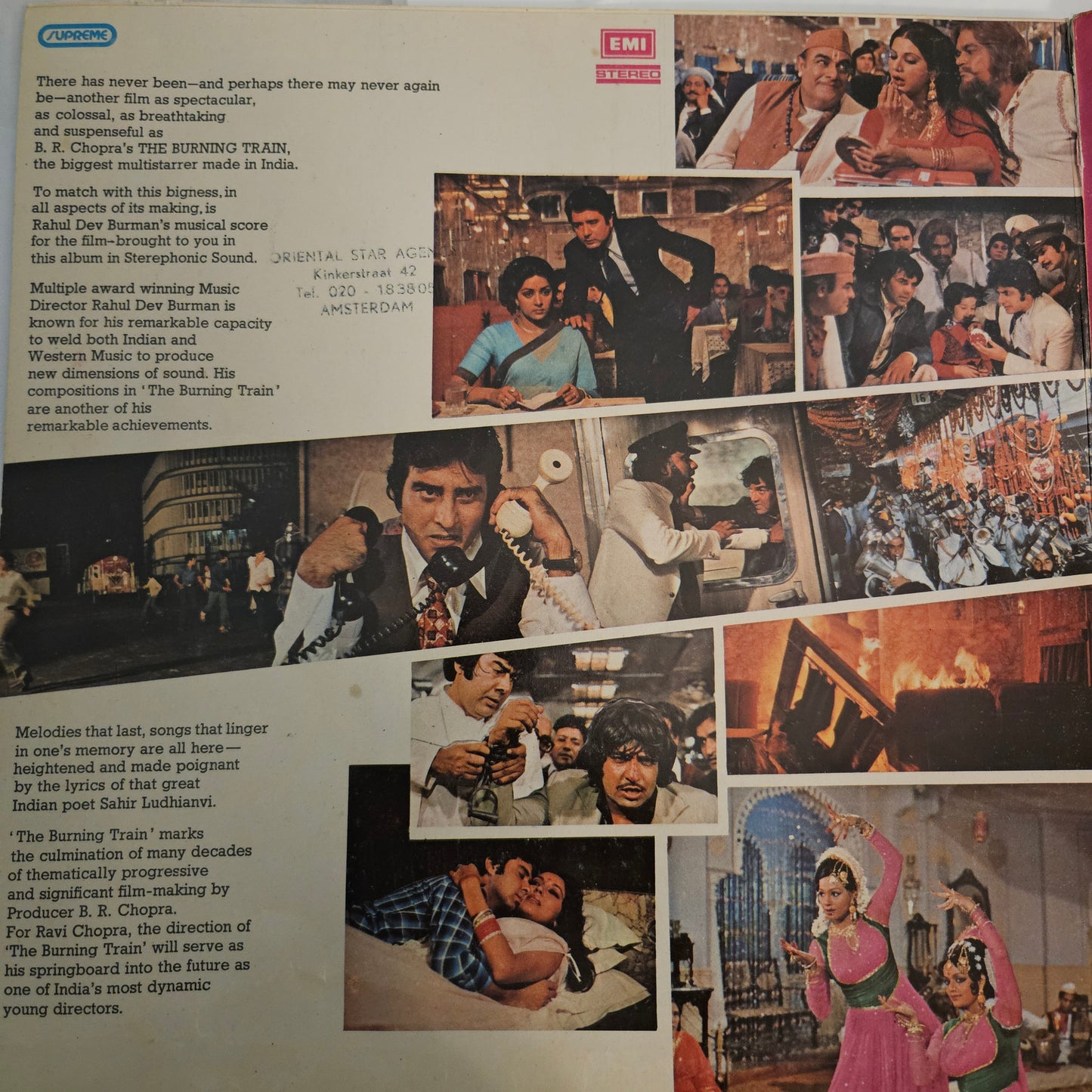 The Burning Train - R D Burman Superhit Blockbuster in excellent condition