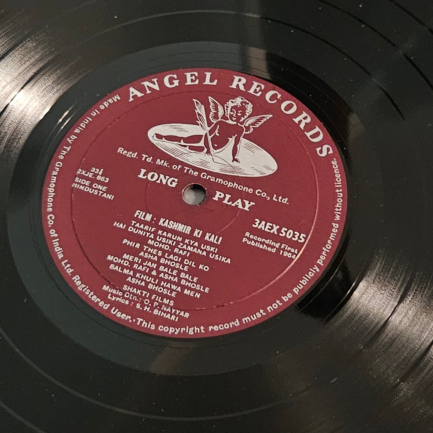 Kashmir Ki kali - 1st Angel music by  O P Nayyar in excellent condition