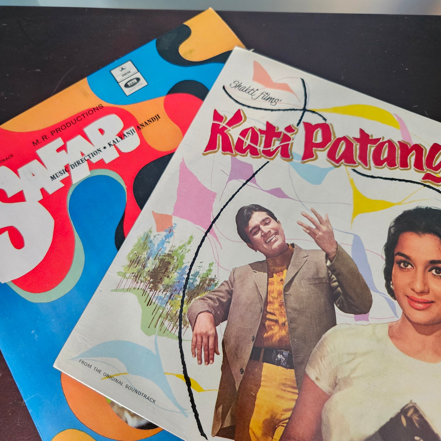 2 LPs Blockbuster Kati Patang and Safar in near mint Pristine condition